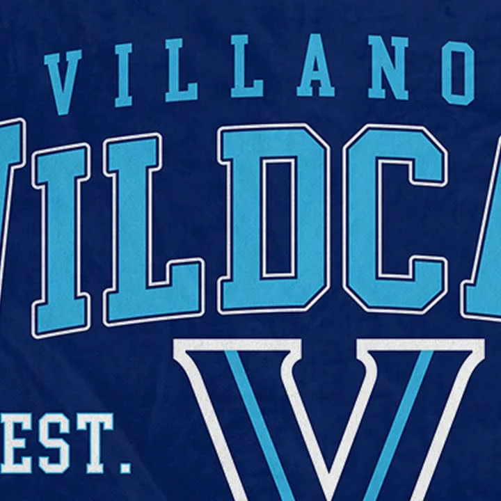NCAA Villanova Wildcats Vintage Arch Block Ultra Soft Blanket - Image 3