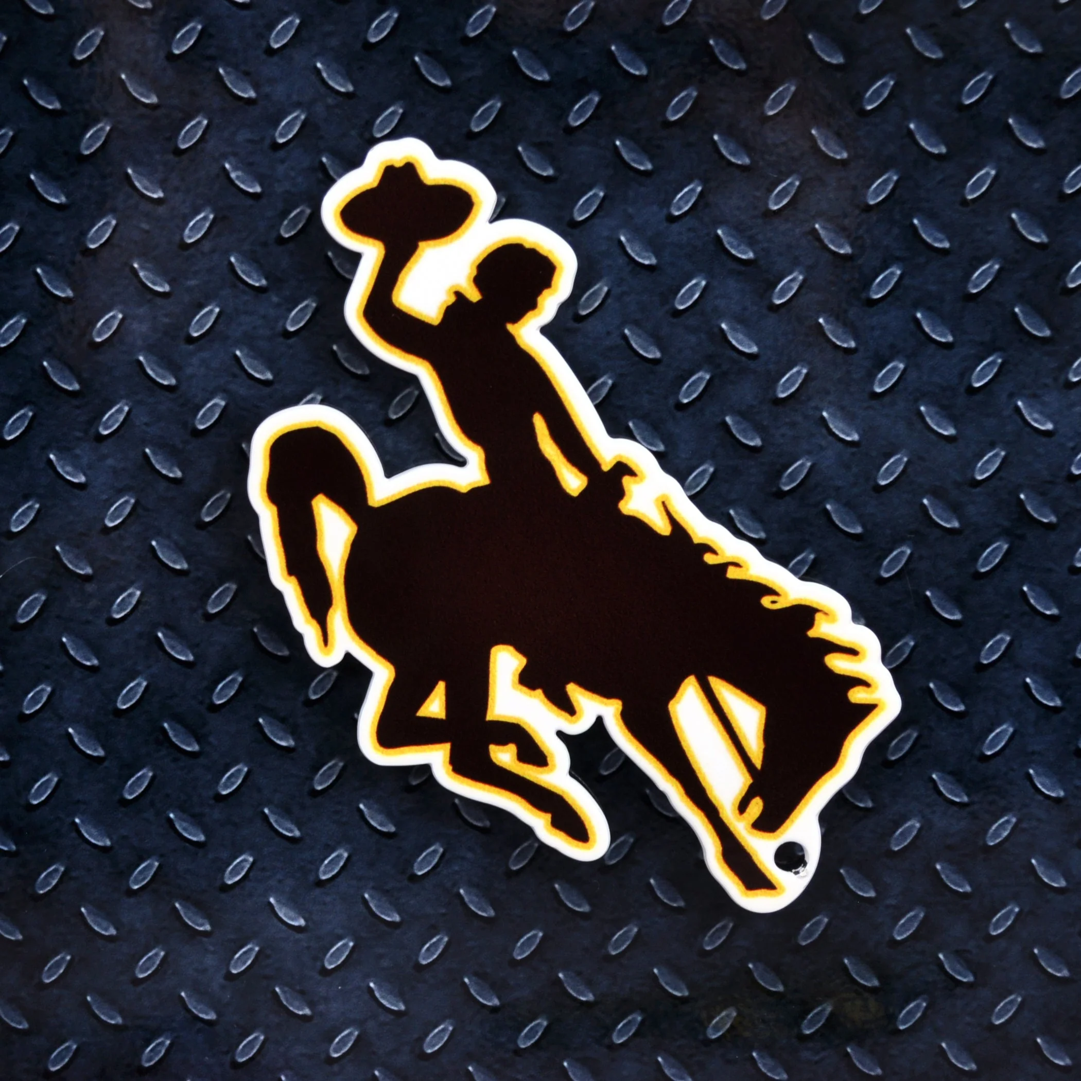 Wyoming Cowboys Steel Super Magnet