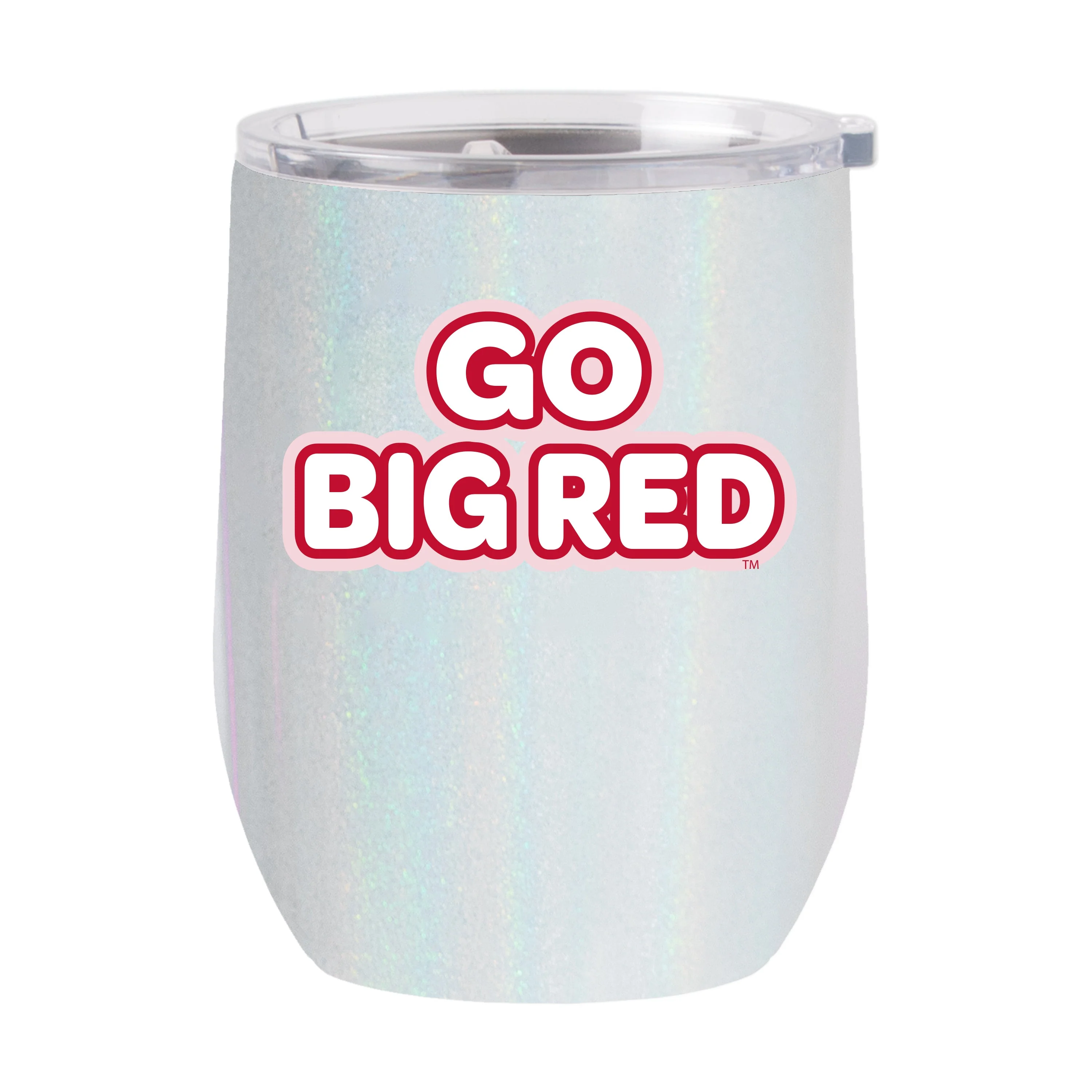 Nebraska 16oz Bubble Iridescent Curved Tumbler