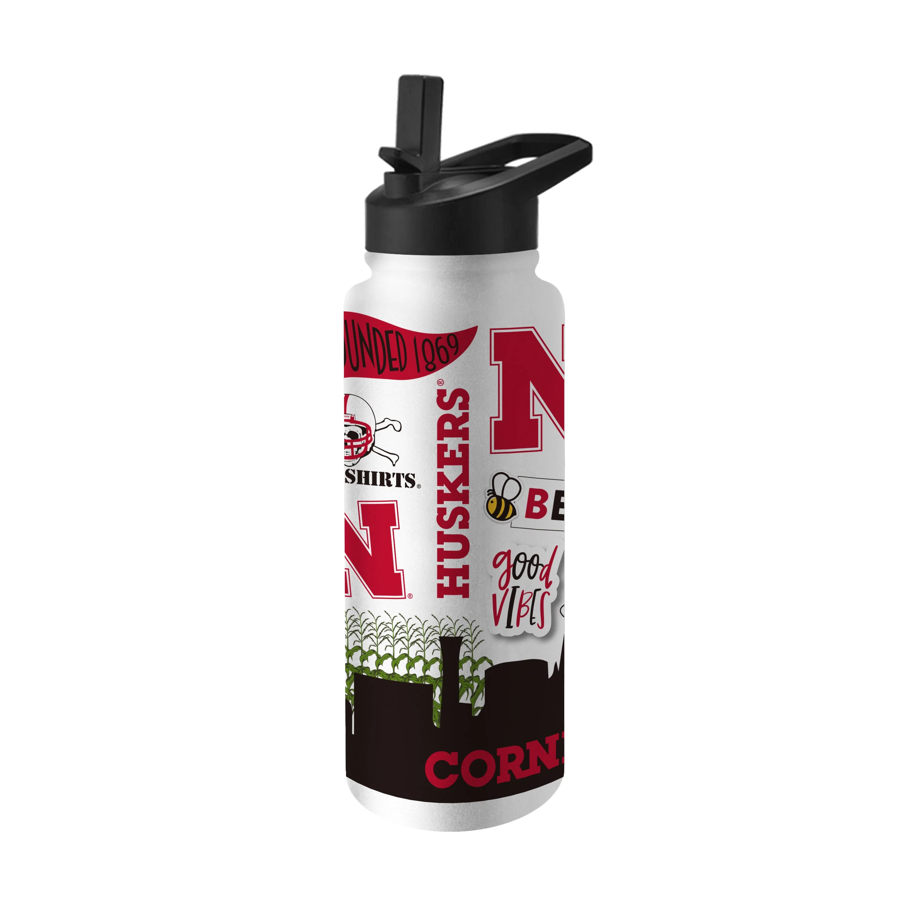 Nebraska 34oz Native Quencher Bottle