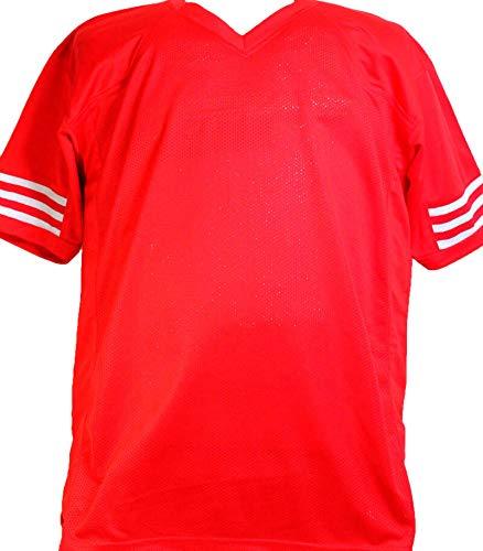 Nebraska Heisman Autographed Red College Style Jersey- JSA W Black - Image 2