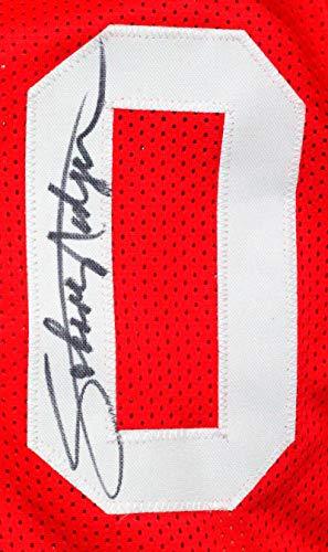 Nebraska Heisman Autographed Red College Style Jersey- JSA W Black - Image 4