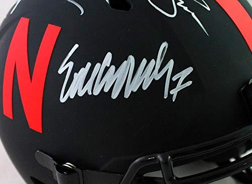 Nebraska Heisman Winners Autographed F/S Eclipse Speed Helmet- JSA W WHITE - Image 5