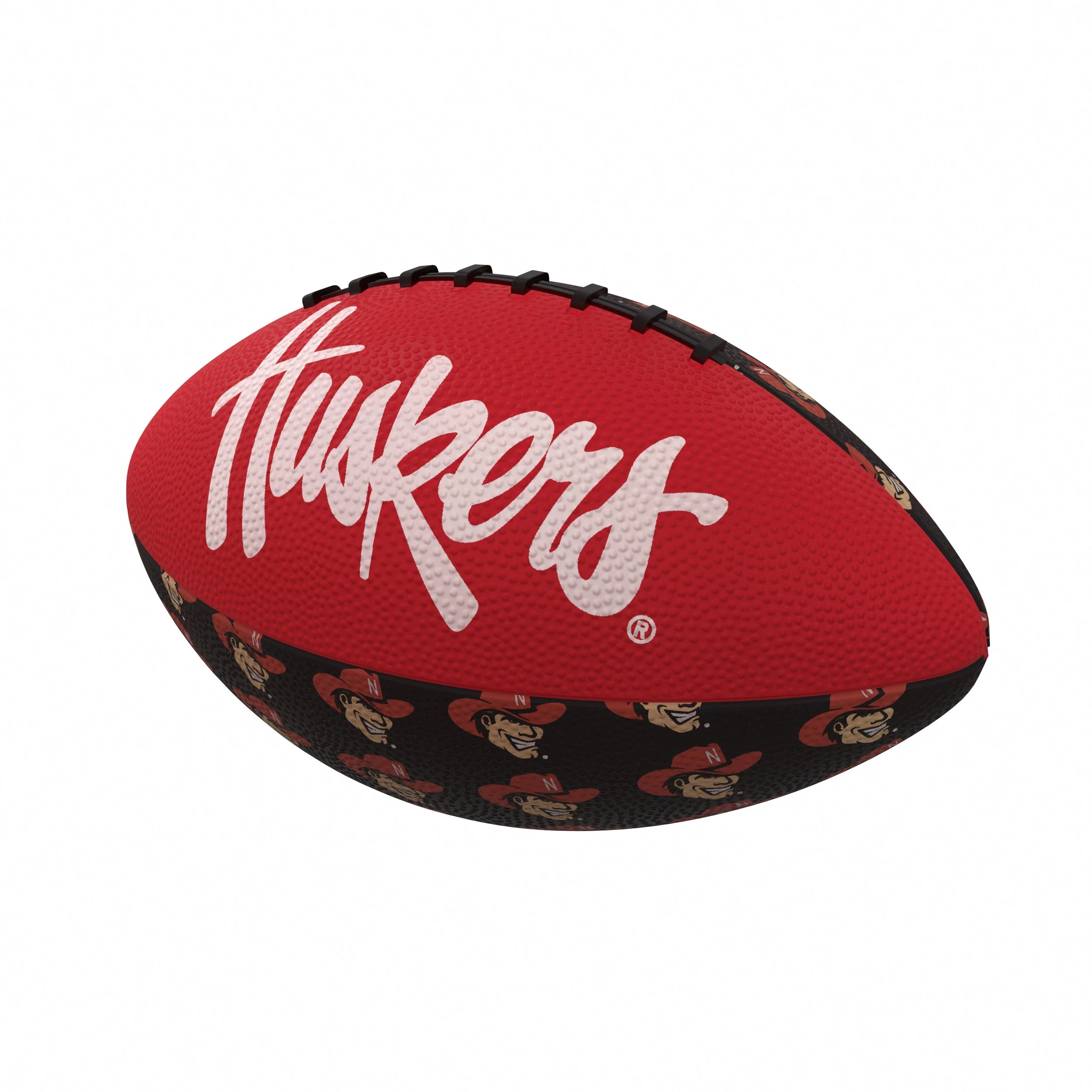Nebraska Repeating Mini-Size Rubber Football