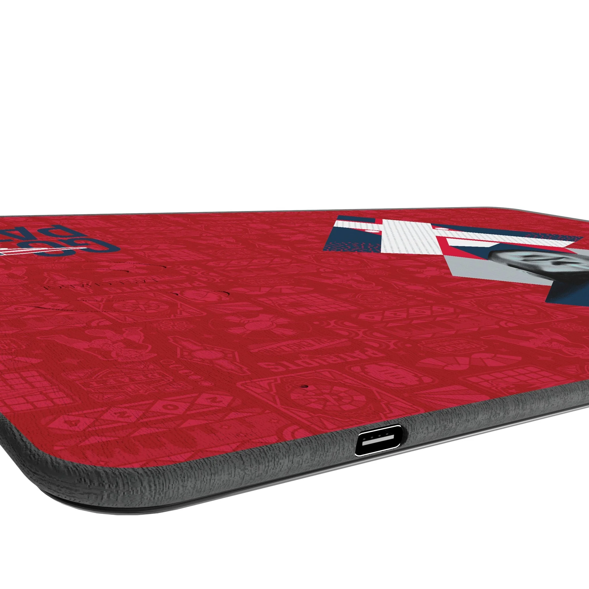 New England Patriots 2024 Edition 15-Watt Wireless Charger and Mouse Pad - Image 3