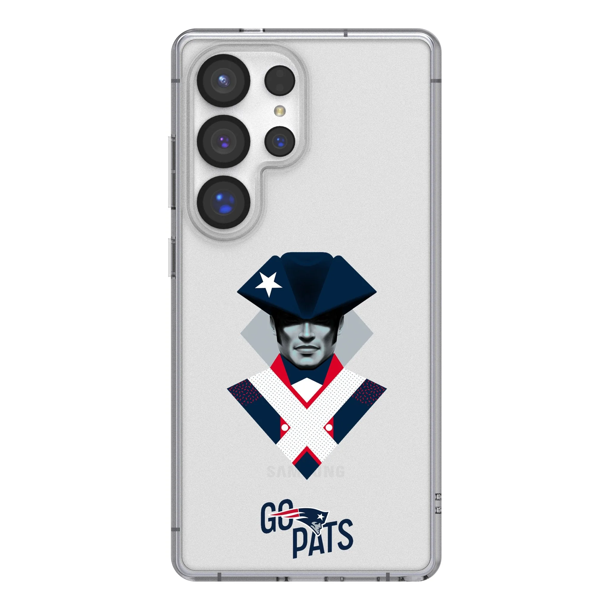 New England Patriots 2024 Edition Clear Phone Case for Samsung Galaxy