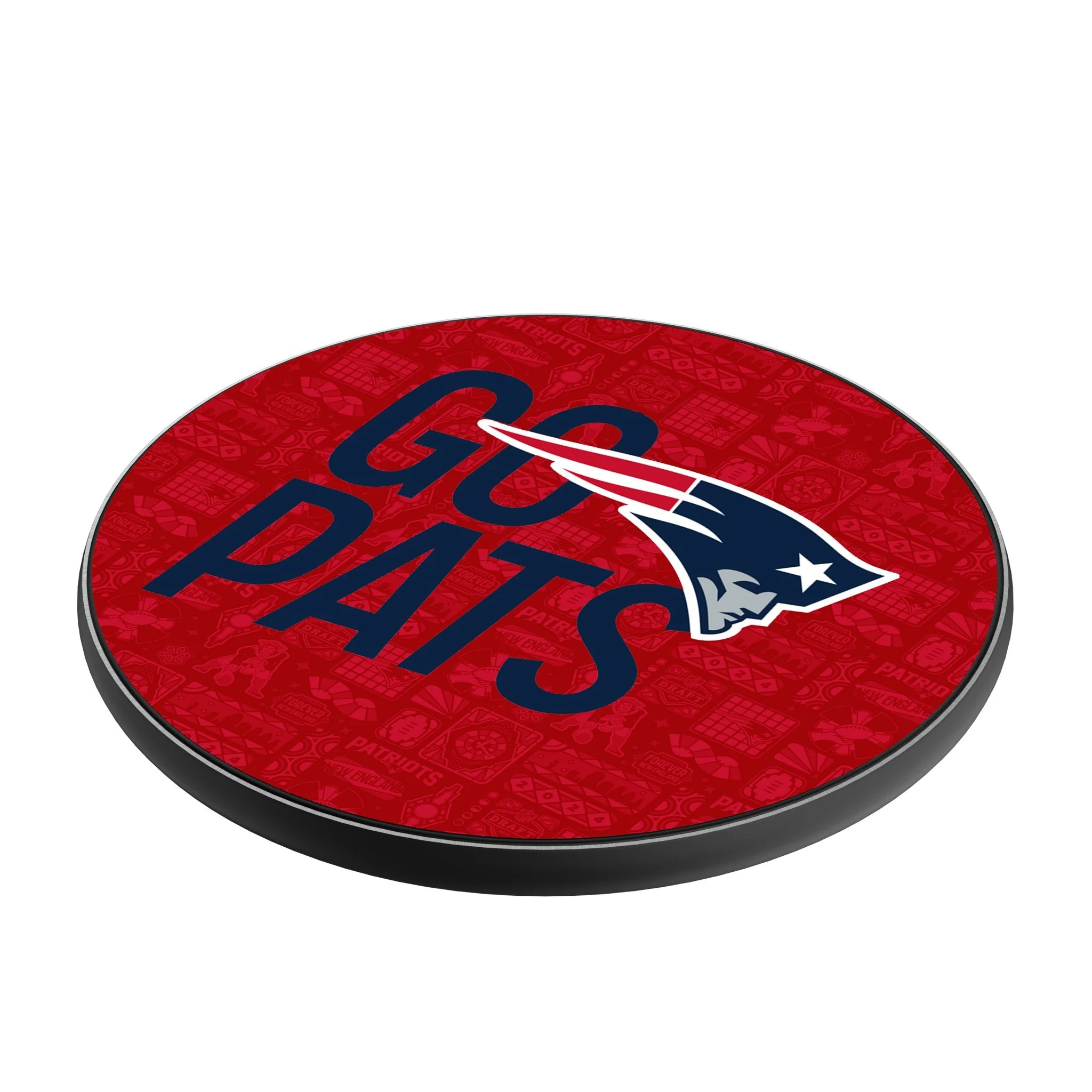New England Patriots 2024 Illustrated Limited Edition 15-Watt Wireless Charger - Image 2