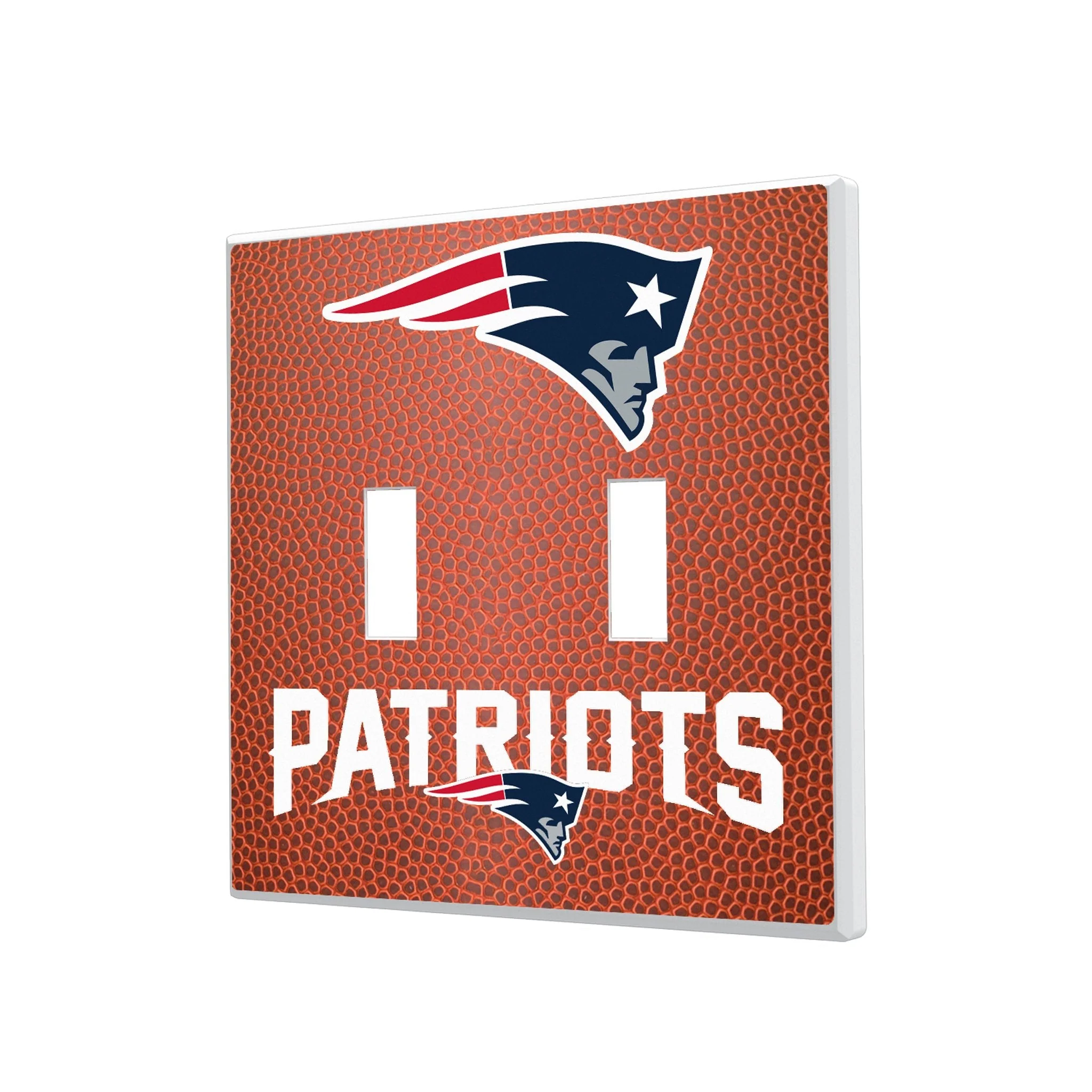 New England Patriots Football Hidden-Screw Light Switch Plate - Image 3