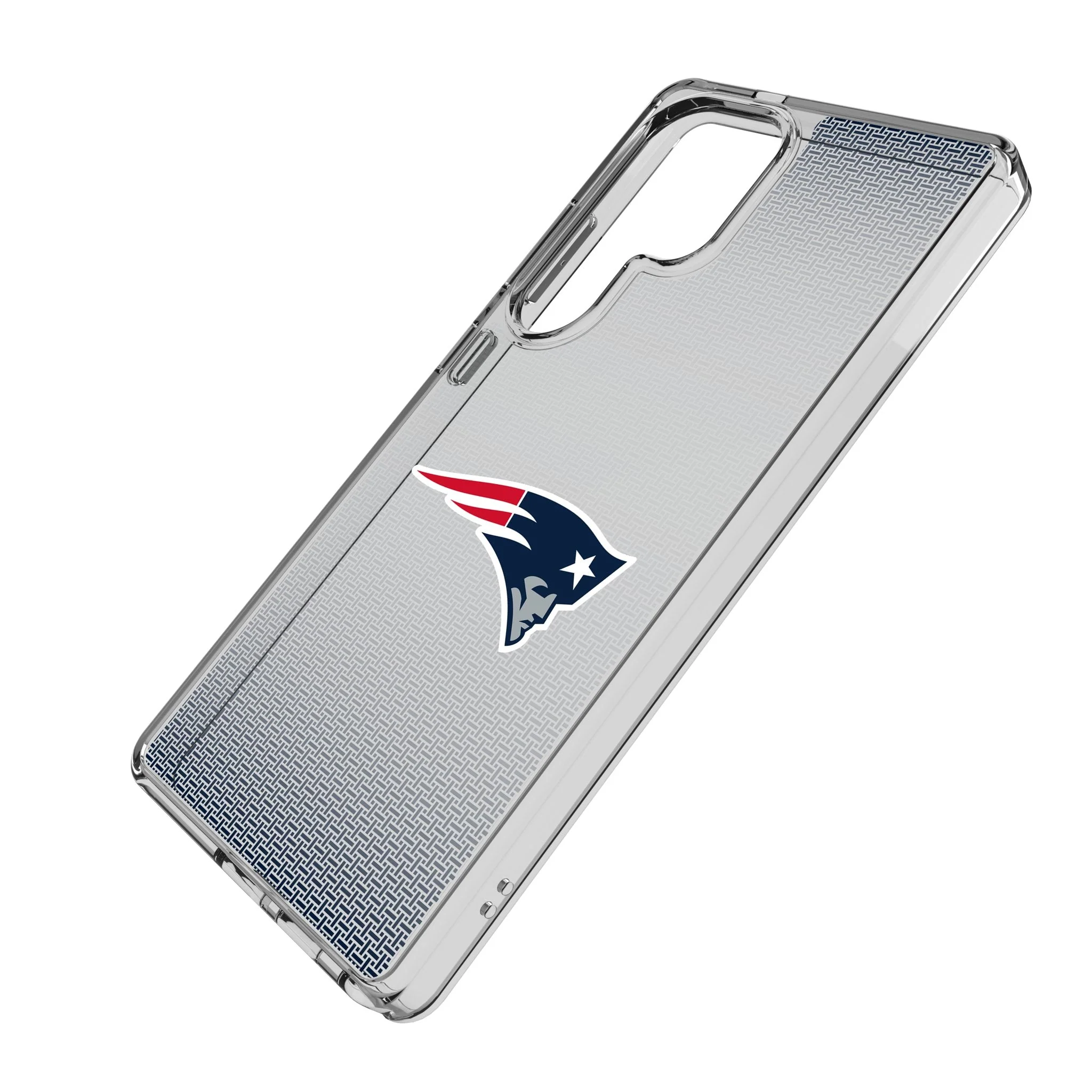 New England Patriots Linen Clear Phone Case for Samsung Galaxy - Image 2