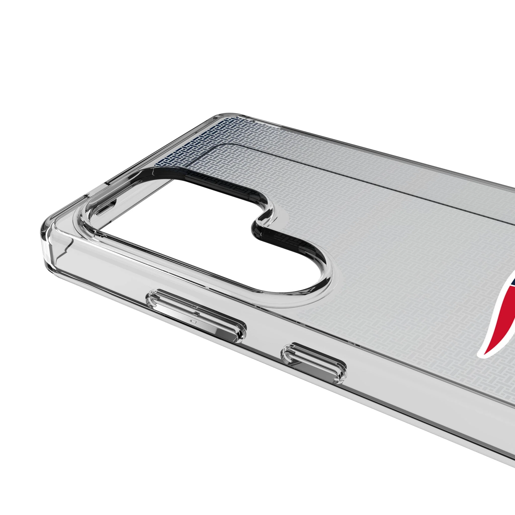 New England Patriots Linen Clear Phone Case for Samsung Galaxy - Image 3