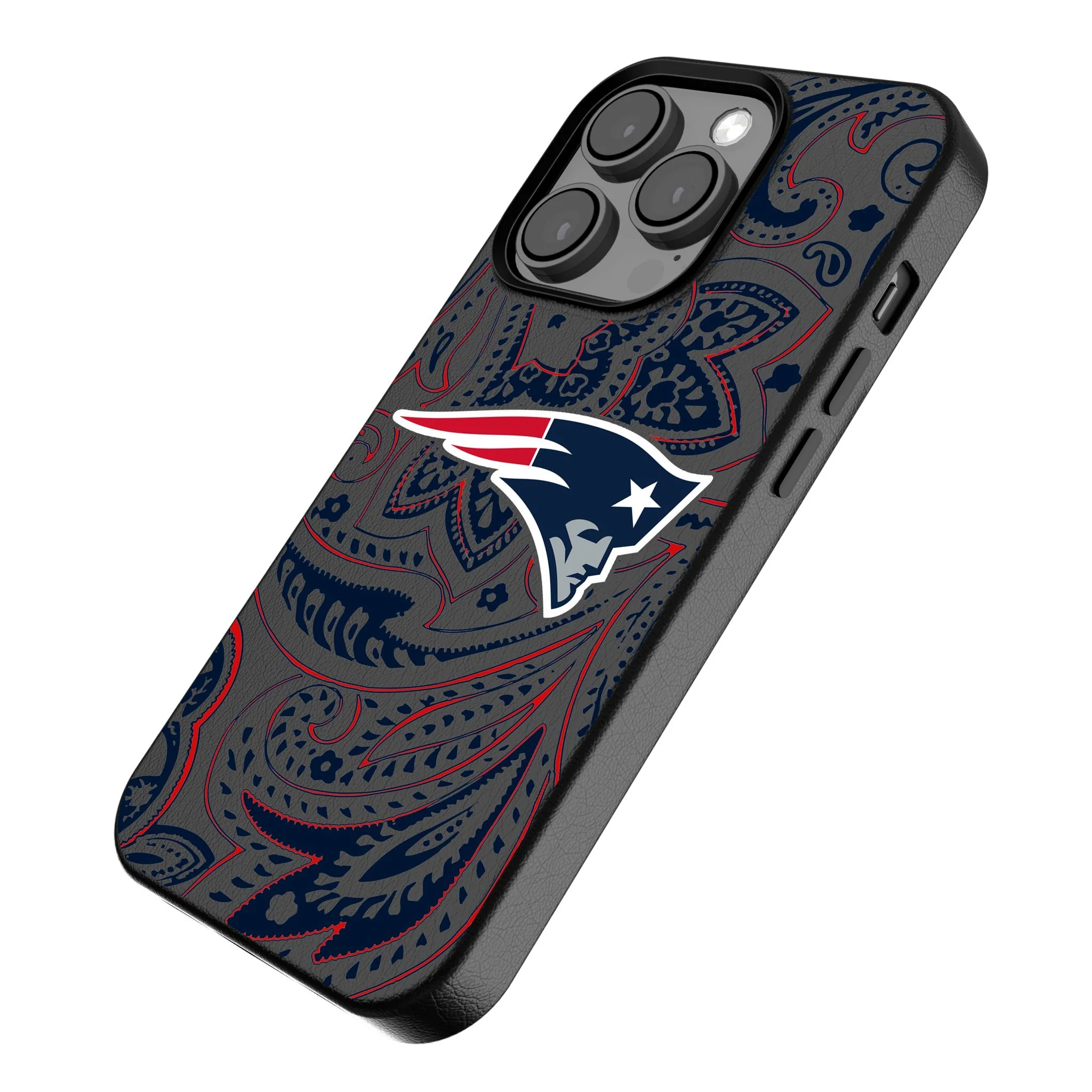 New England Patriots Paisley MagSafe Compatible Phone Case for Apple iPhone - Image 2