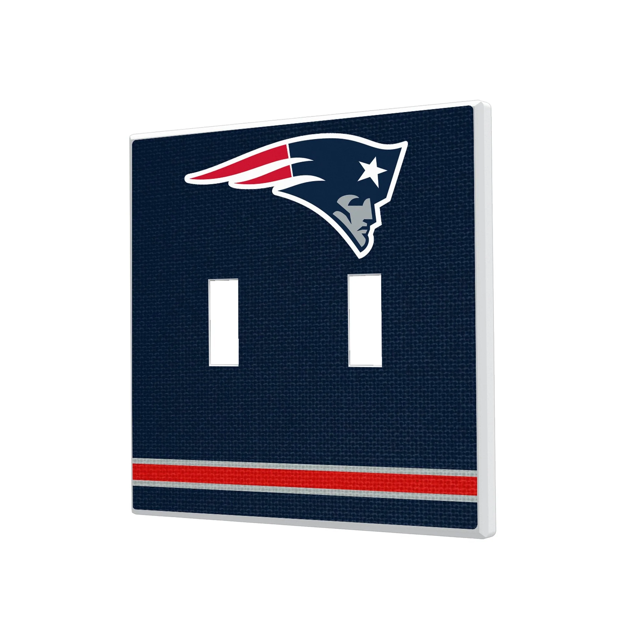 New England Patriots Stripe Hidden-Screw Light Switch Plate - Image 3