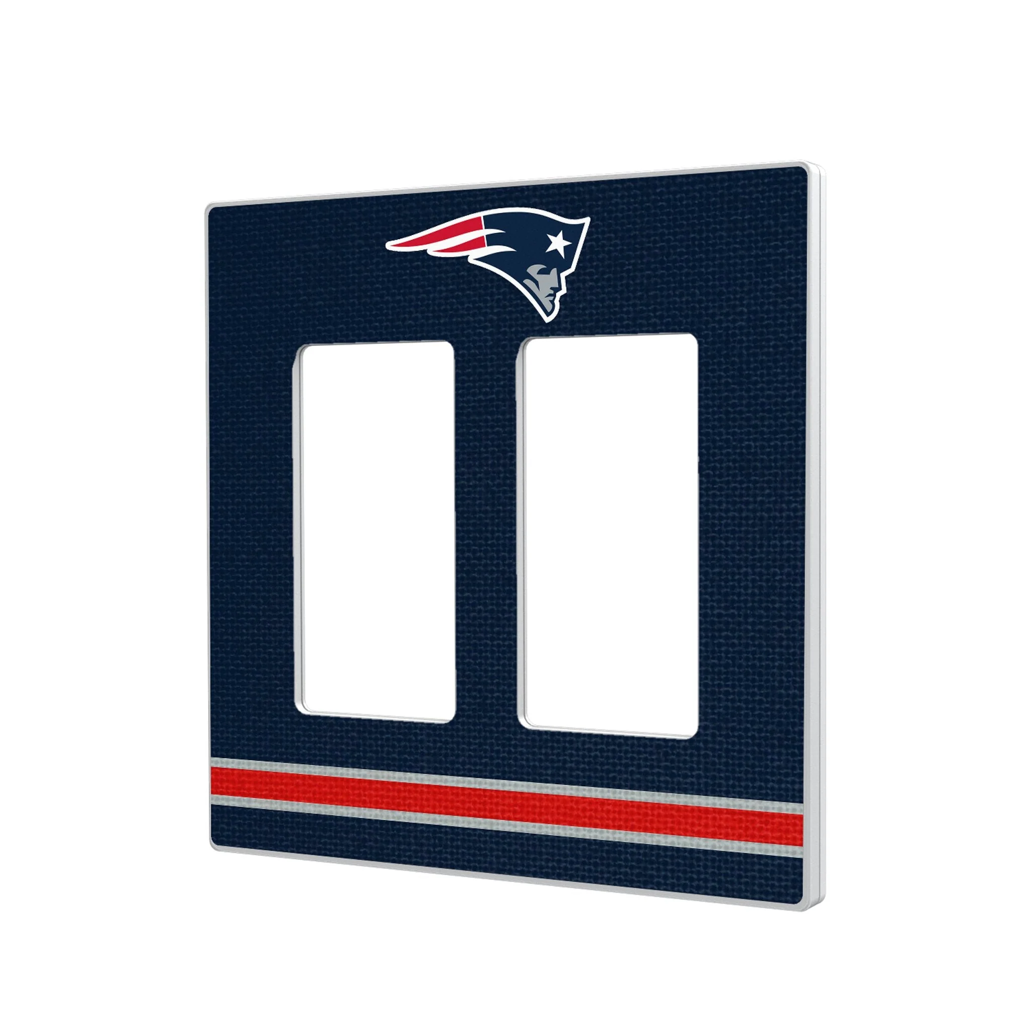 New England Patriots Stripe Hidden-Screw Light Switch Plate - Image 4