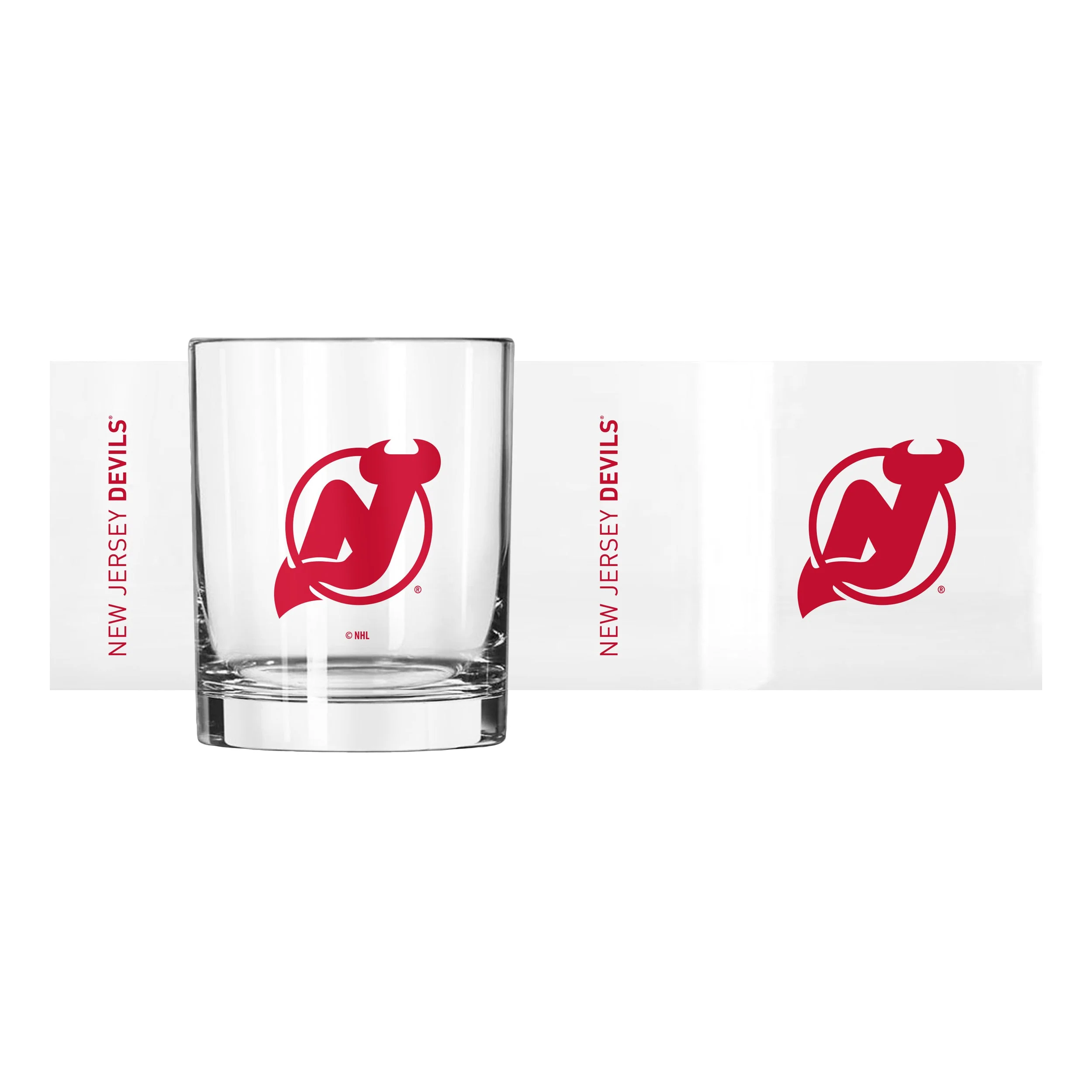 New Jersey Devils 14oz Gameday Rocks Glass - Image 2