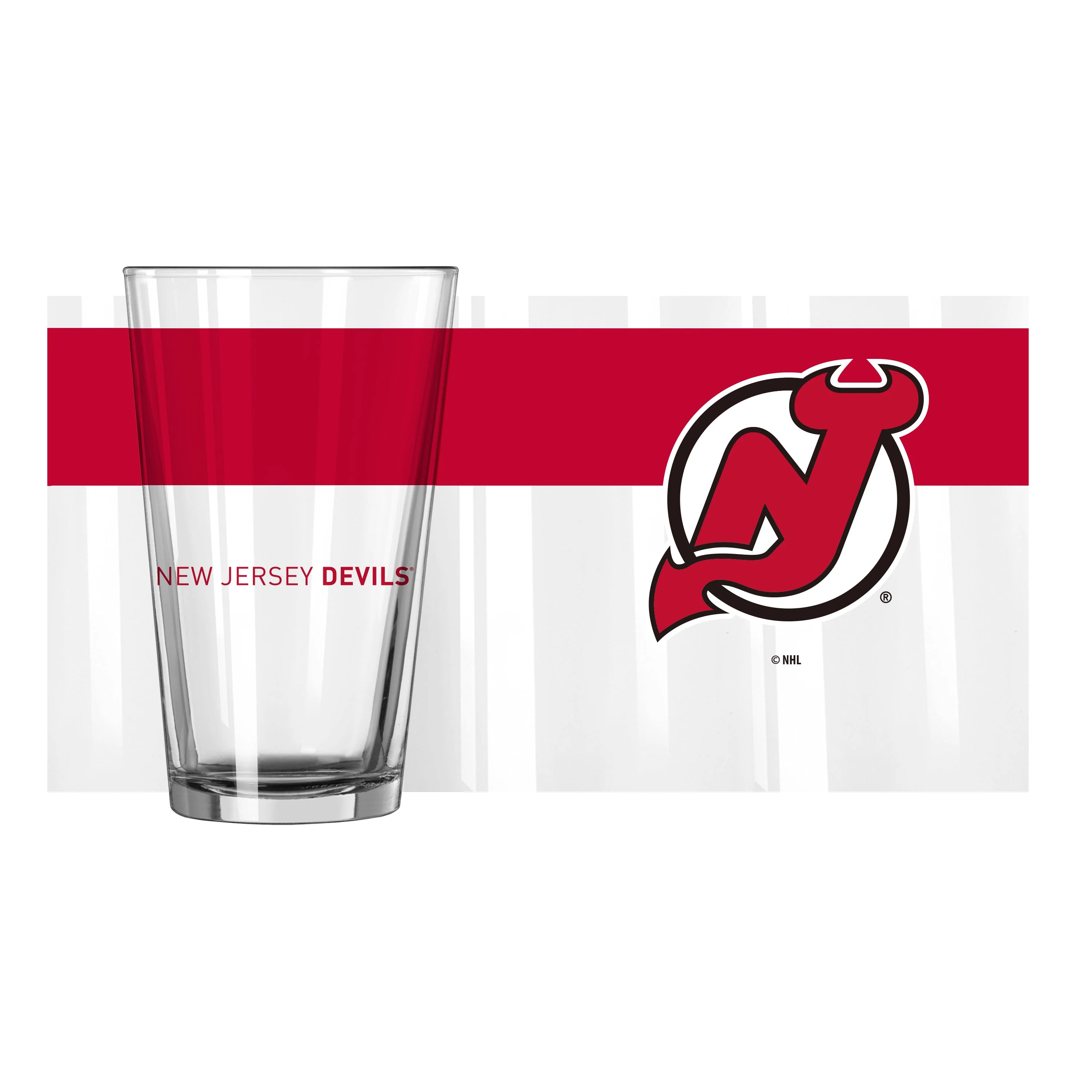 New Jersey Devils 16oz Colorblock Pint Glass - Image 2