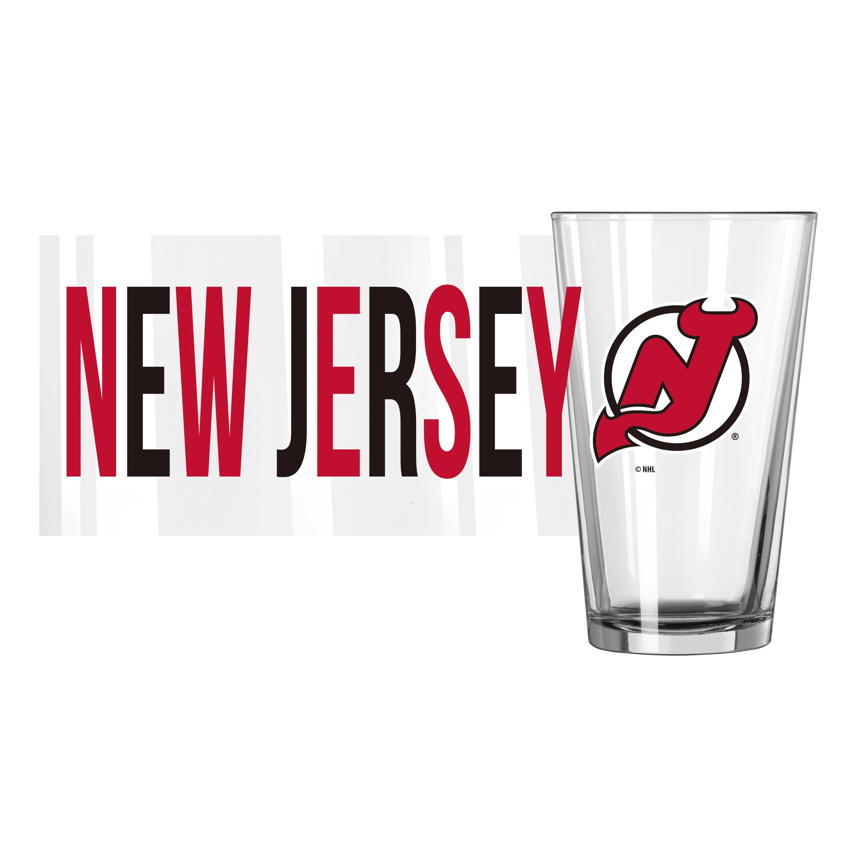 New Jersey Devils 16oz Overtime Pint Glass - Image 2