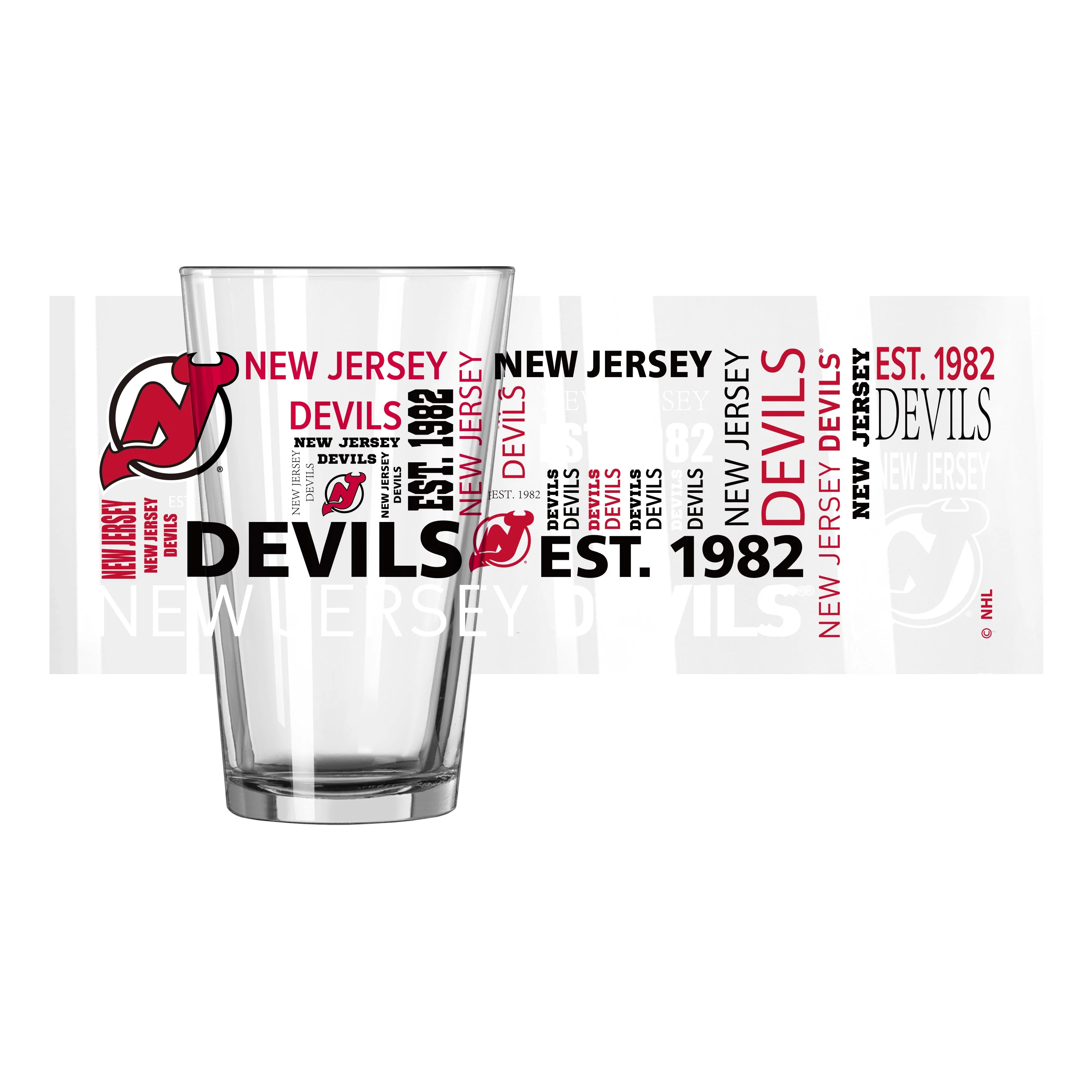 New Jersey Devils 16oz Spirit Pint Glass - Image 2