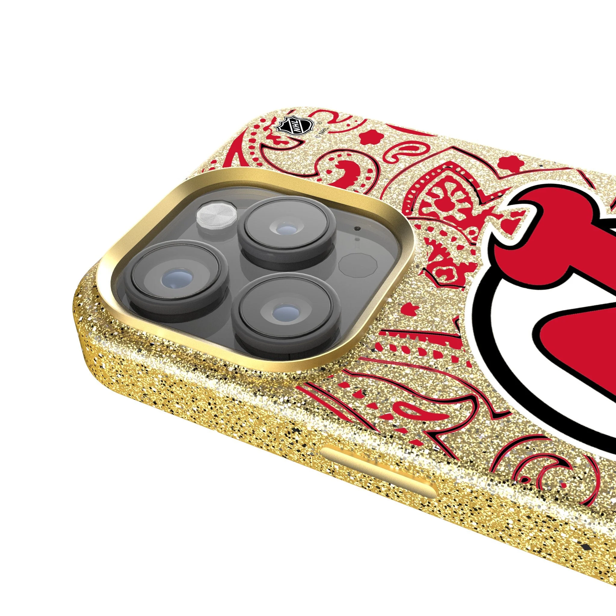New Jersey Devils Paisley Bling Phone Case - Image 4