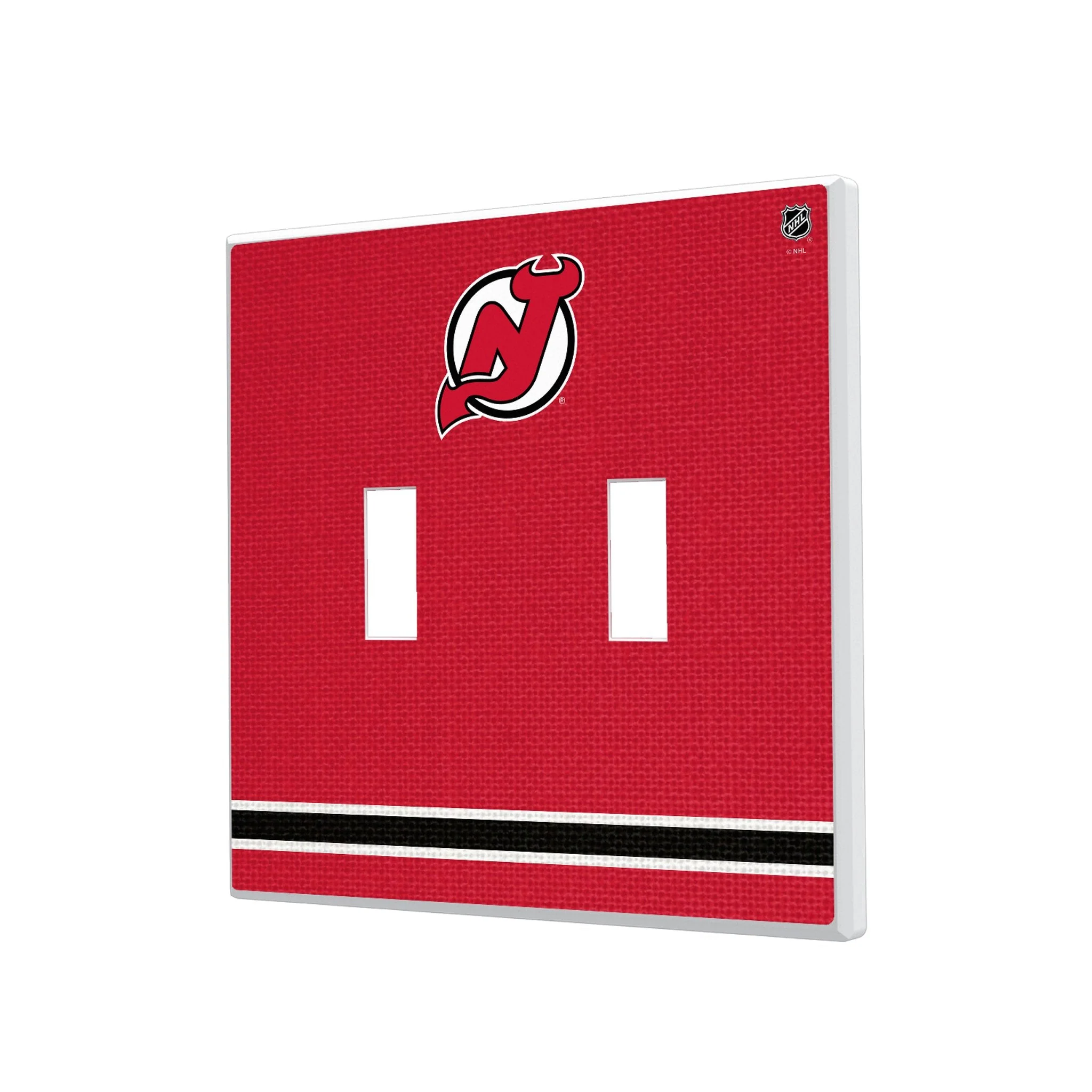 New Jersey Devils Stripe Hidden-Screw Light Switch Plate - Image 3