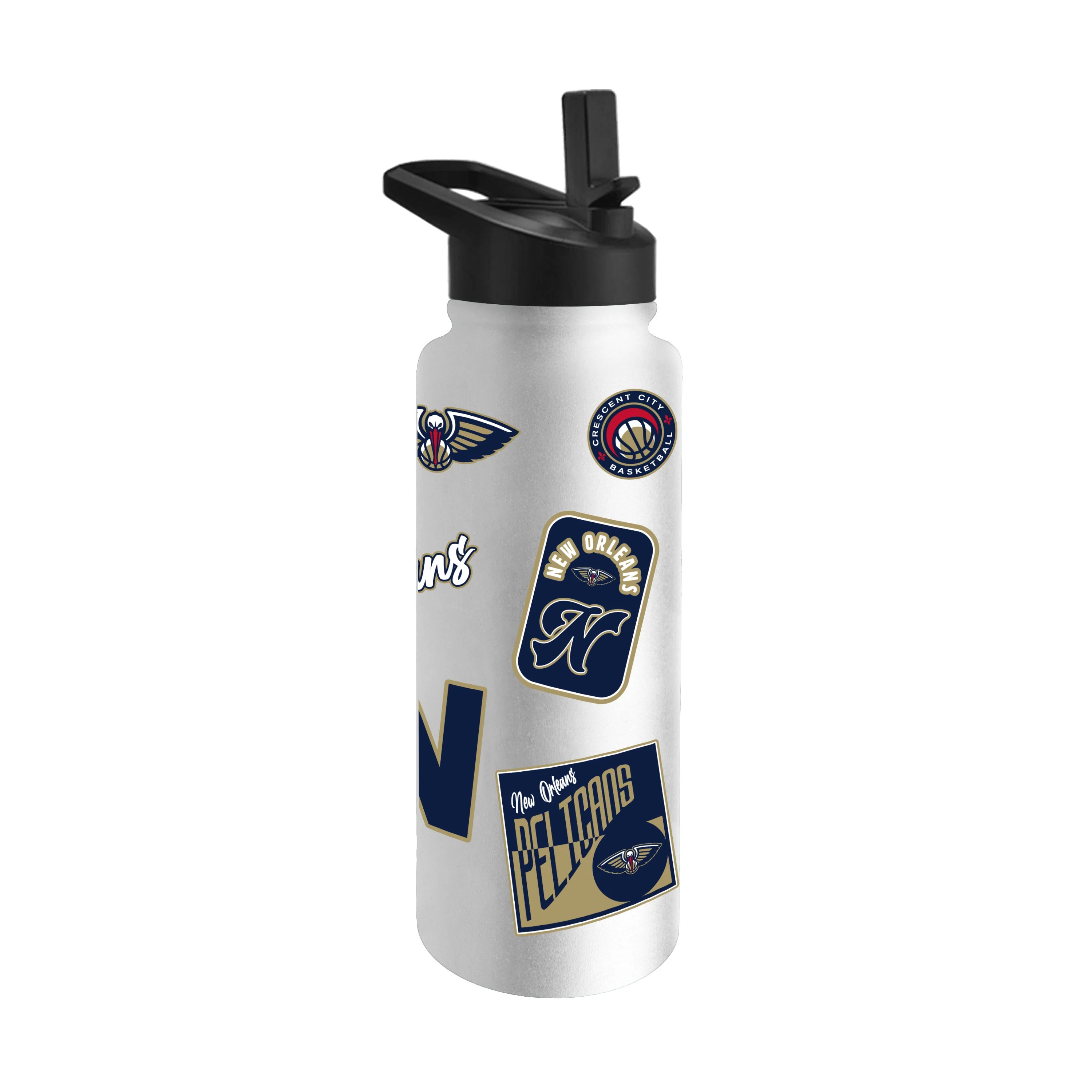 New Orleans Pelicans 34oz White Dreamweave Quencher Bottle - Image 2