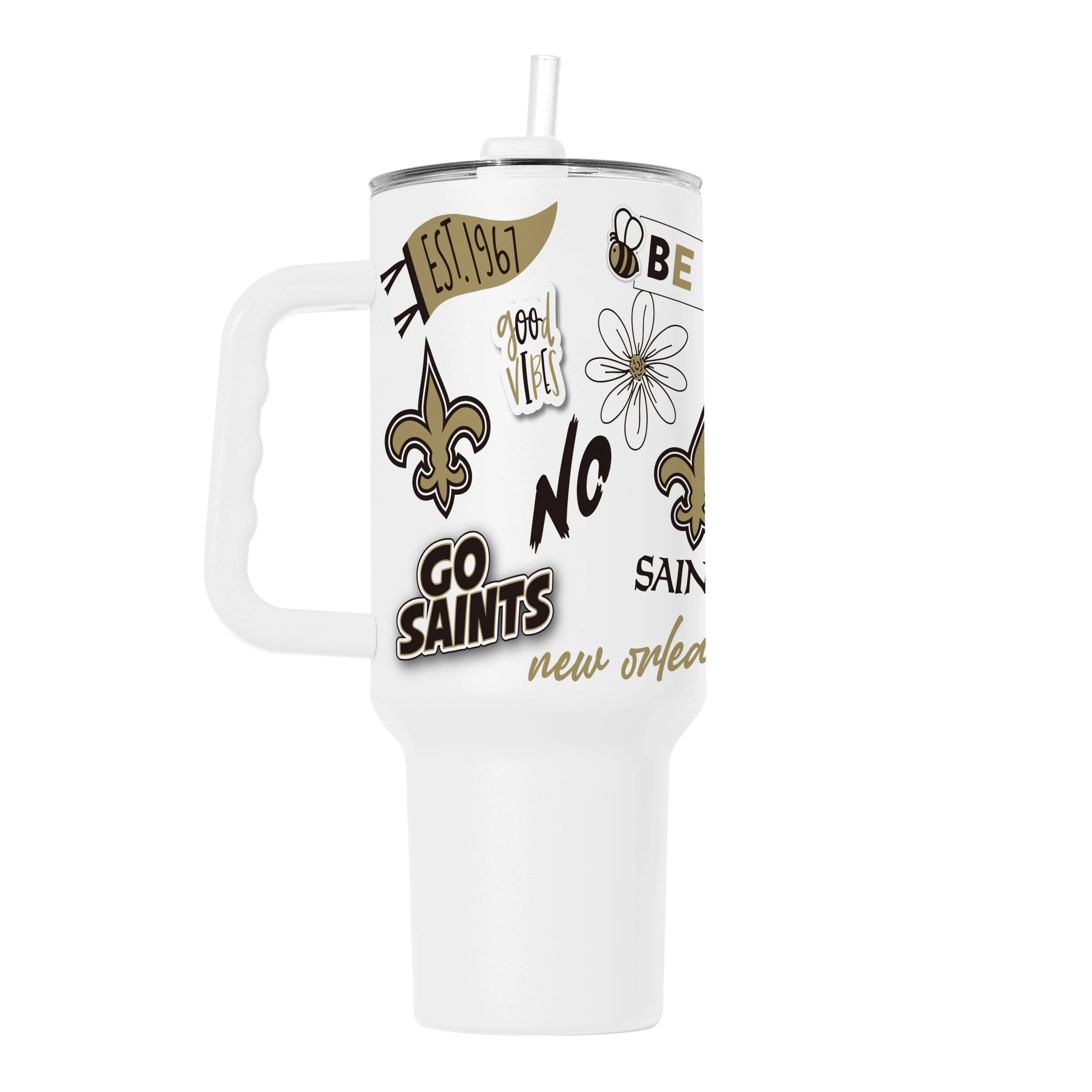 New Orleans Saints 40oz Native Powder Coat Tumbler