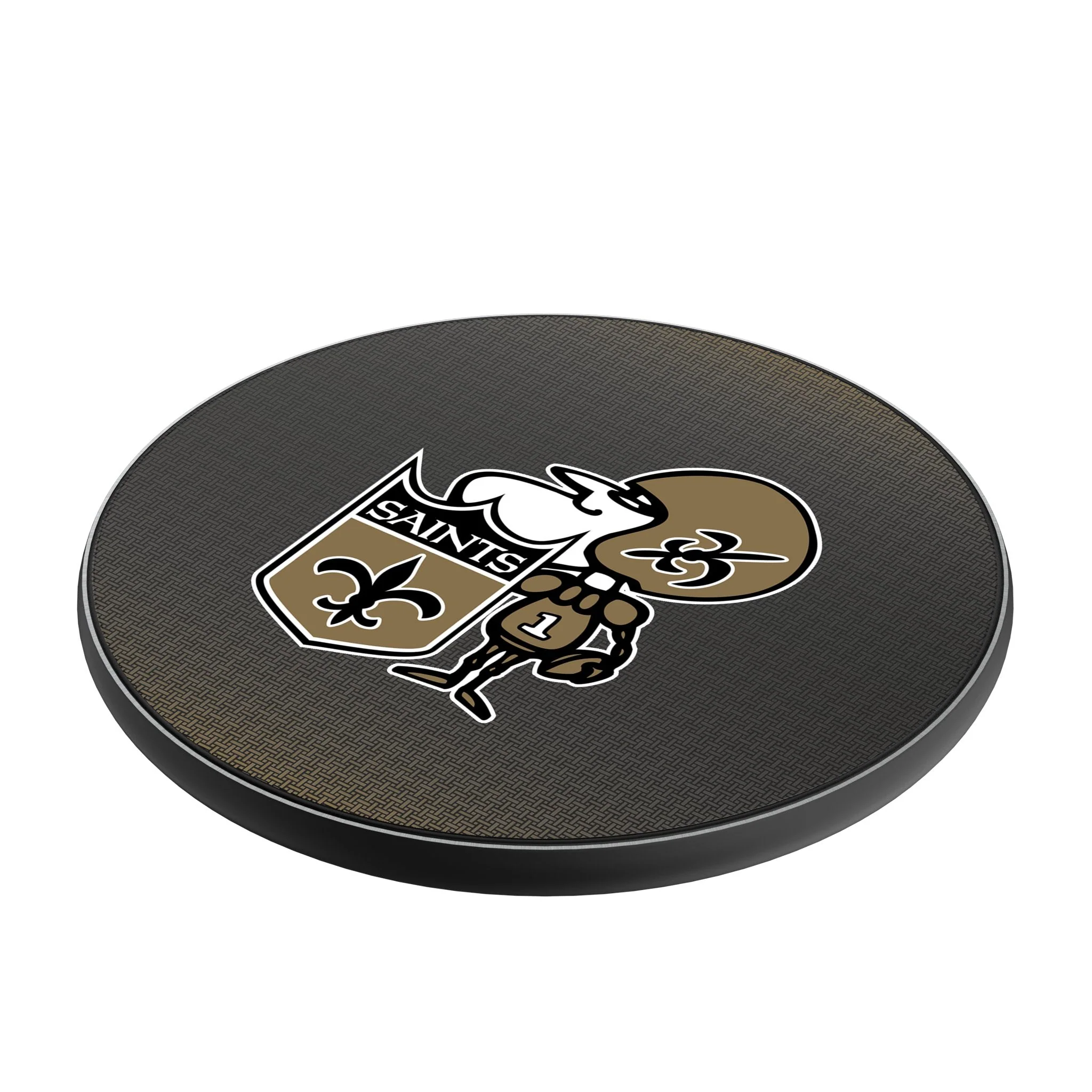 New Orleans Saints Historic Collection Linen 15-Watt Wireless Charger - Image 2