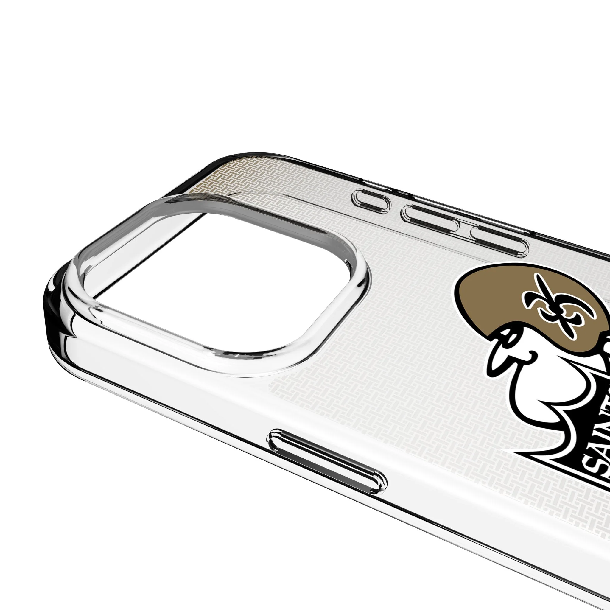 New Orleans Saints Historic Collection Linen Clear Phone Case for Apple iPhone - Image 3