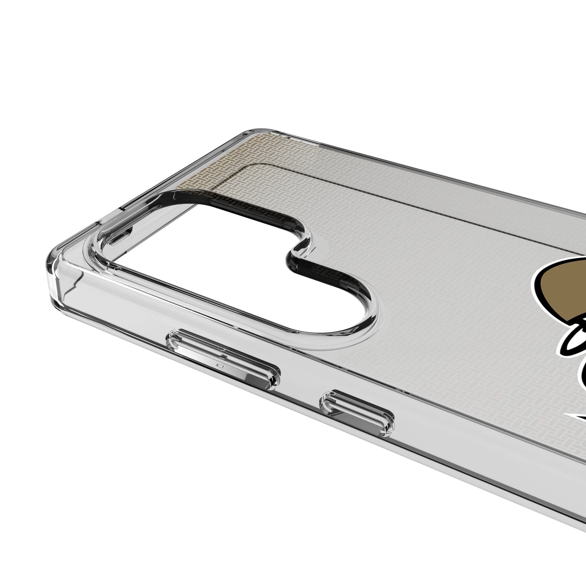 New Orleans Saints Historic Collection Linen Clear Phone Case for Samsung Galaxy - Image 3