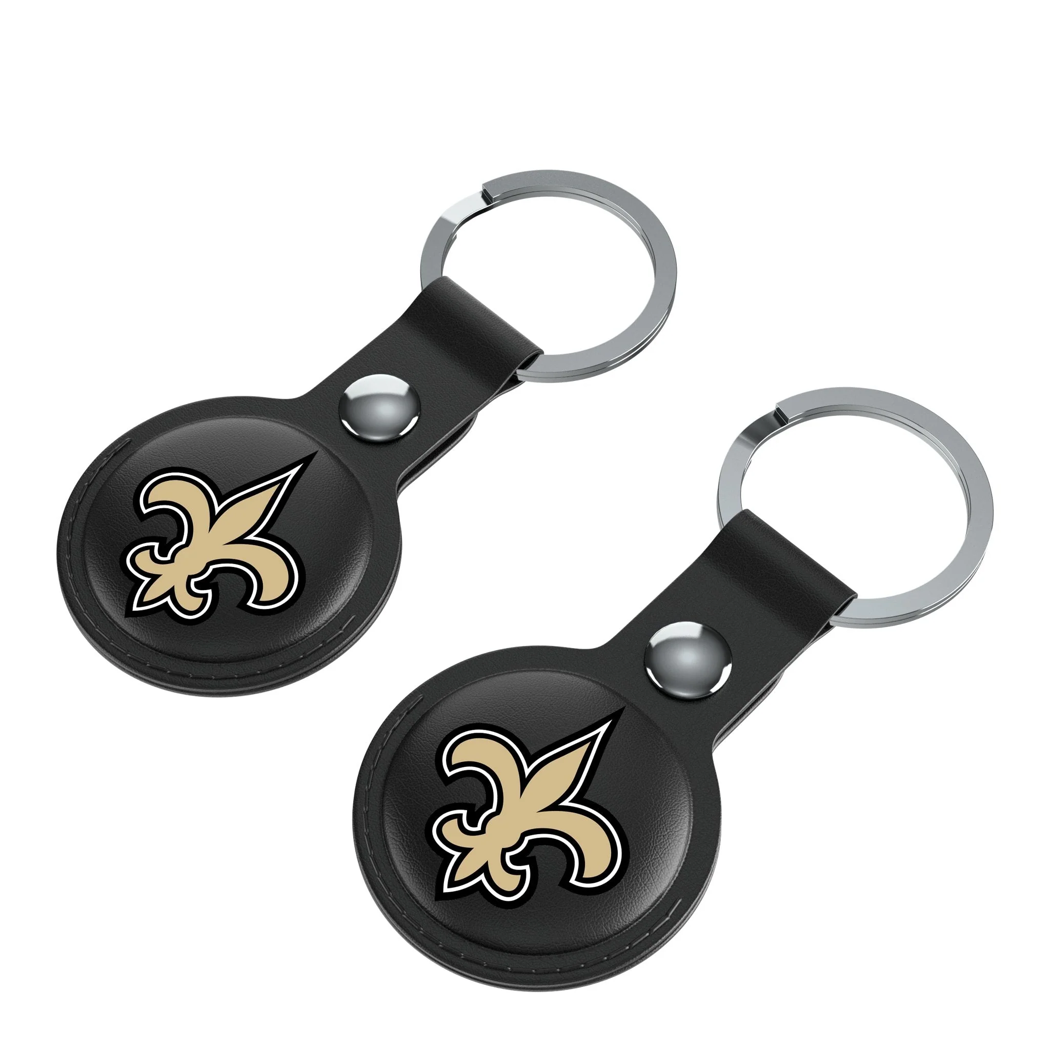 New Orleans Saints Insignia Black Airtag Holder 2-Pack - Image 3