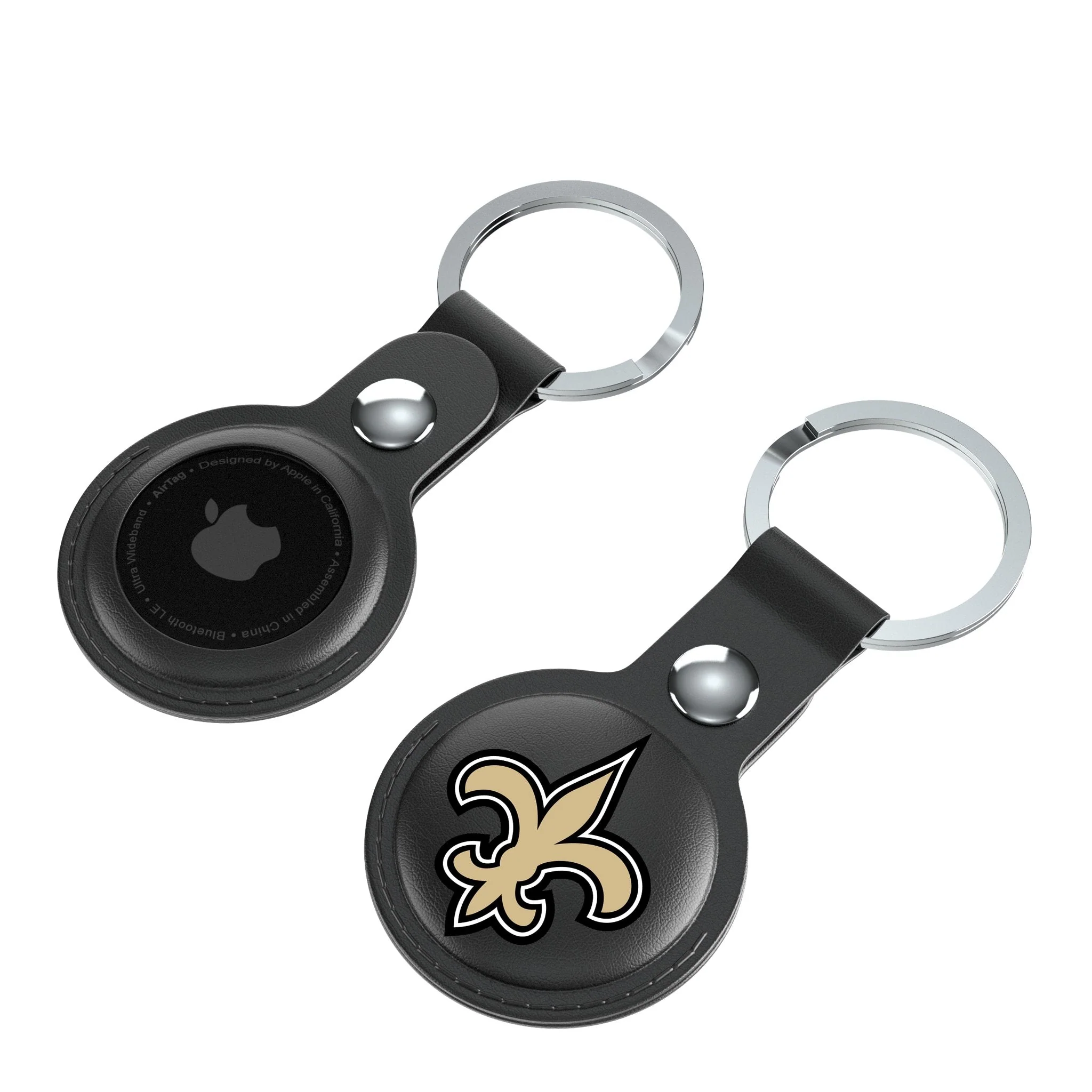 New Orleans Saints Insignia Black Airtag Holder 2-Pack - Image 4