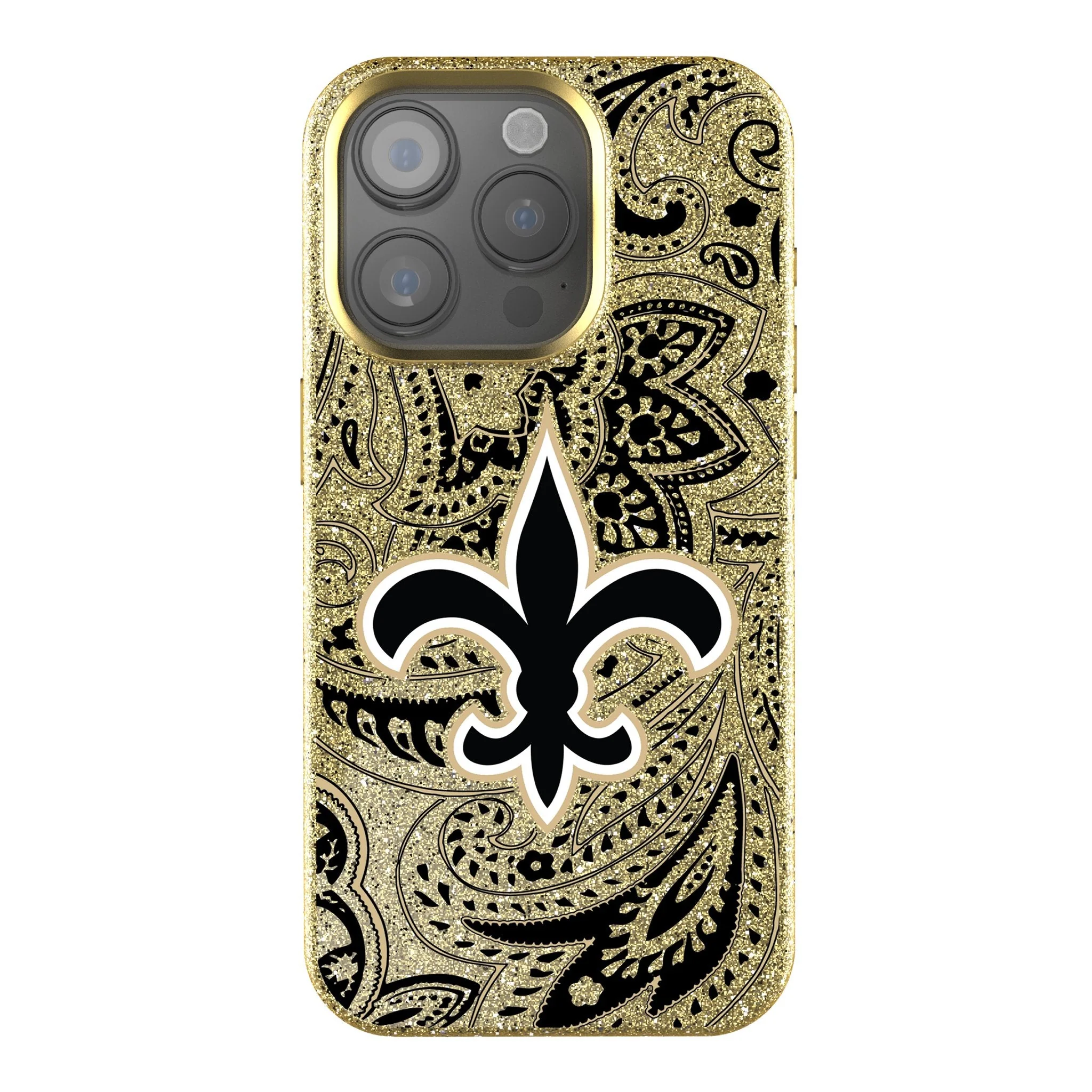 New Orleans Saints Paisley Bling Phone Case