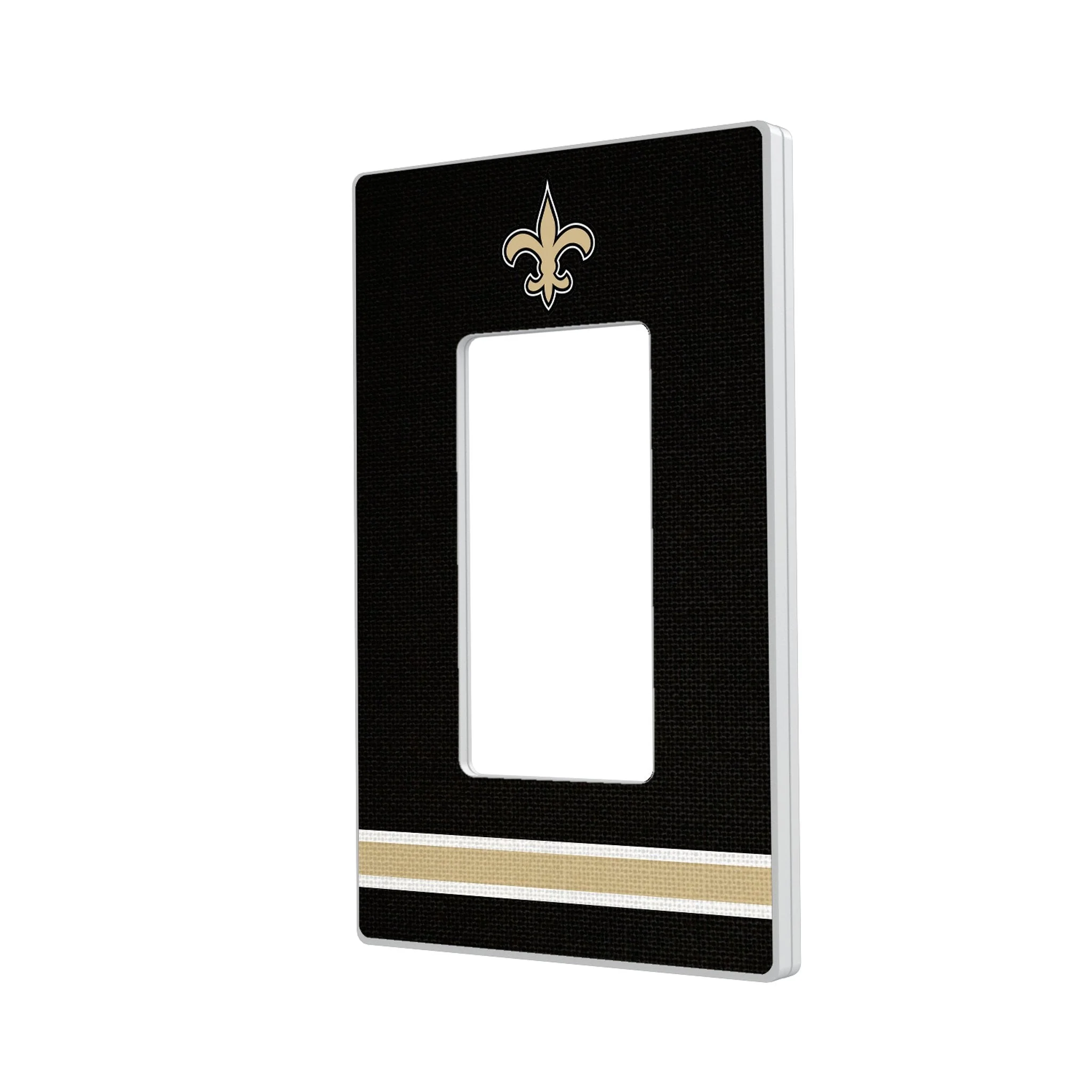 New Orleans Saints Stripe Hidden-Screw Light Switch Plate - Image 2