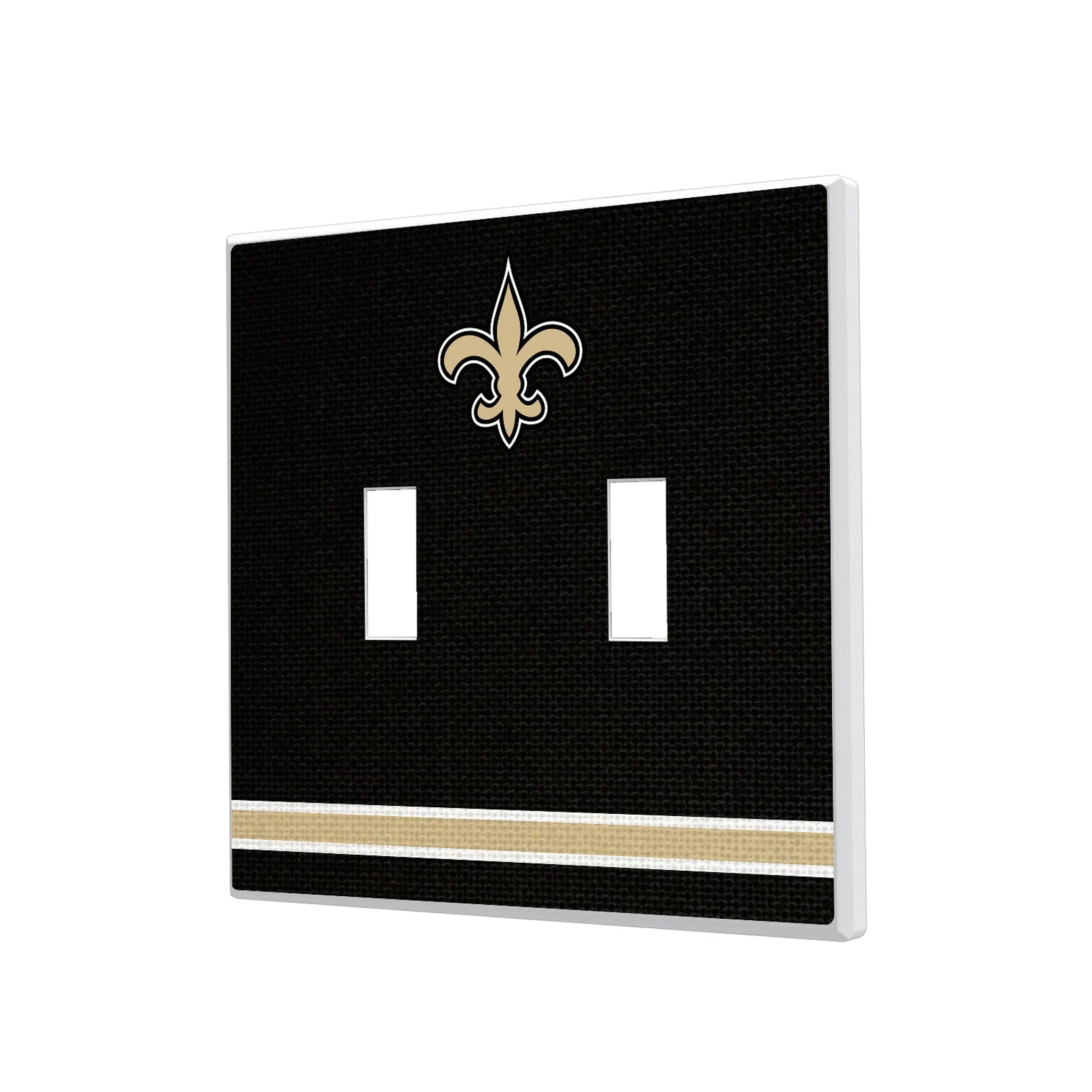 New Orleans Saints Stripe Hidden-Screw Light Switch Plate - Image 3