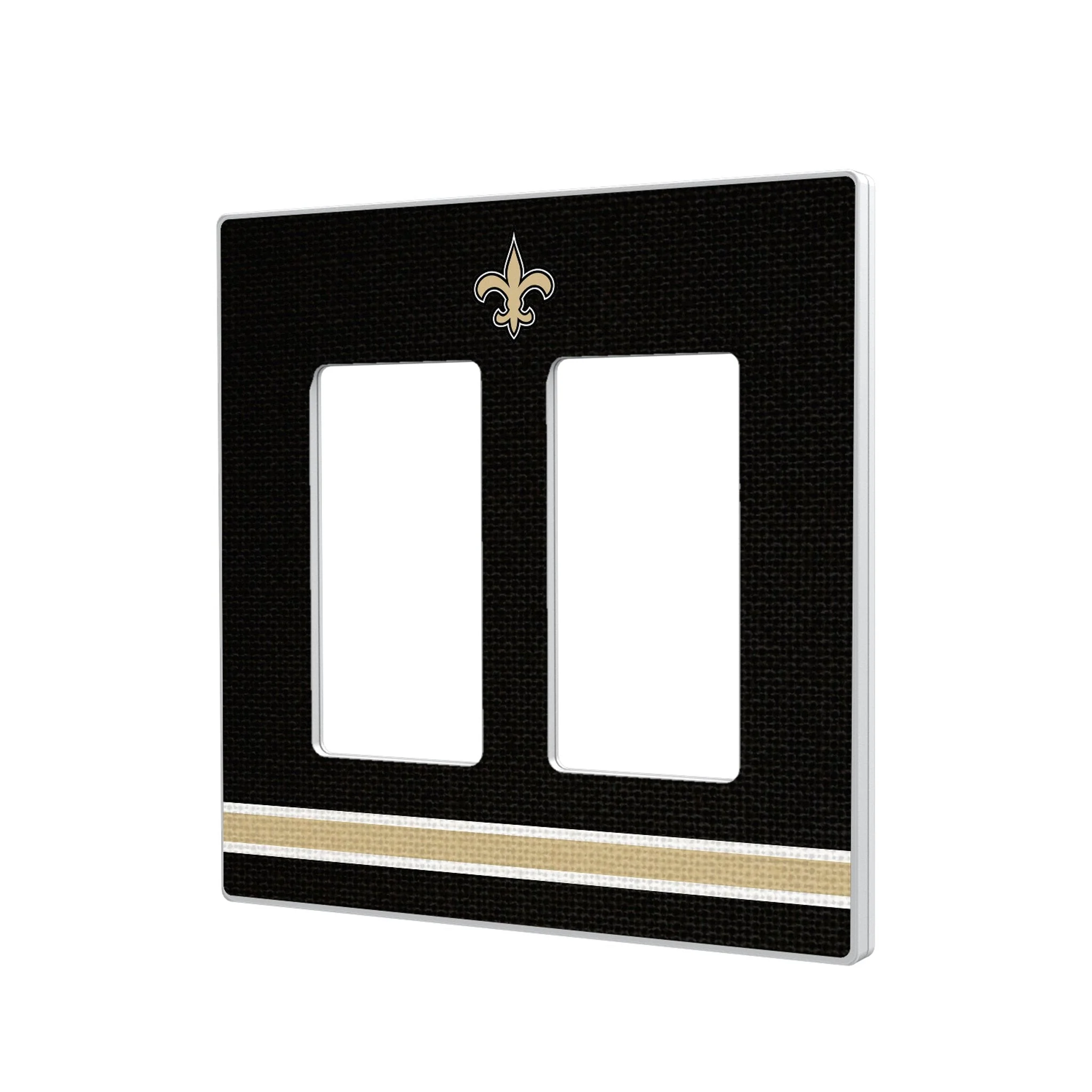 New Orleans Saints Stripe Hidden-Screw Light Switch Plate - Image 4