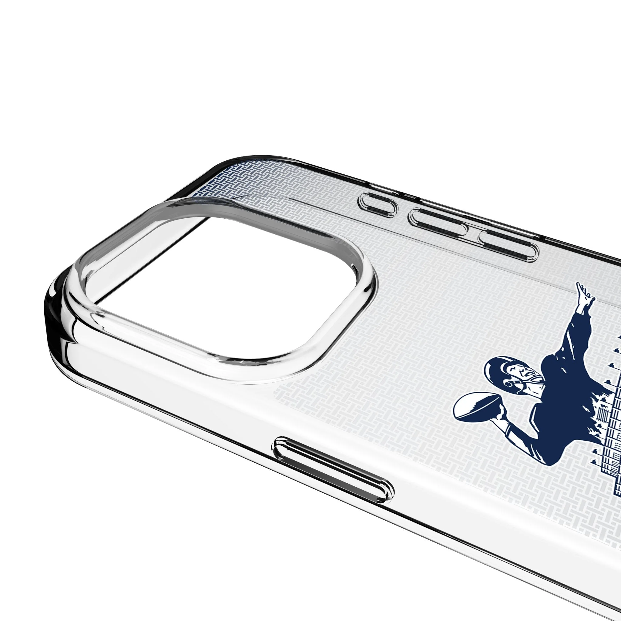 New York Giants 1960-1966 Historic Collection Linen Clear Phone Case for Apple iPhone - Image 3