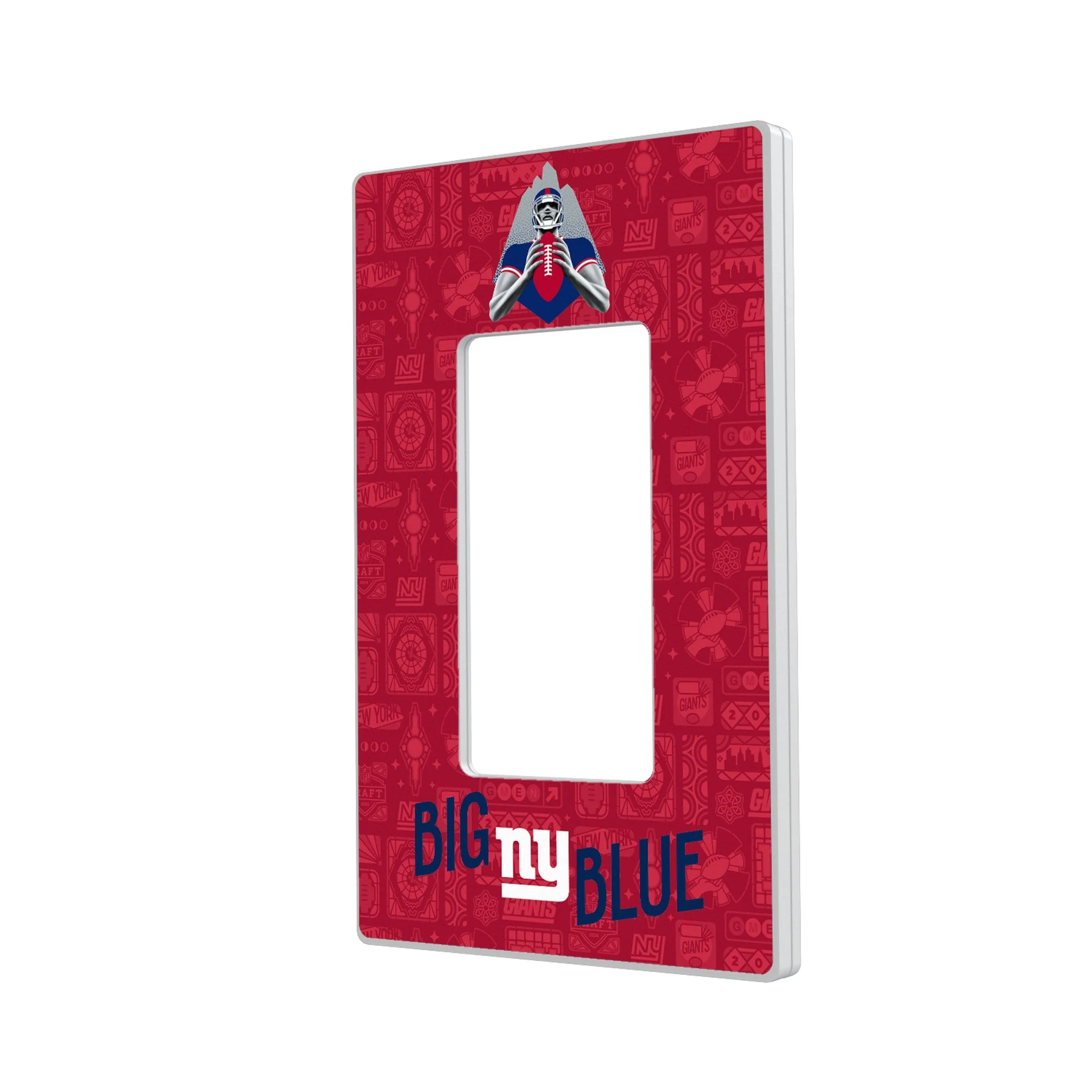 New York Giants 2024 Illustrated Limited Edition Hidden-Screw Light Switch Plate - Image 2