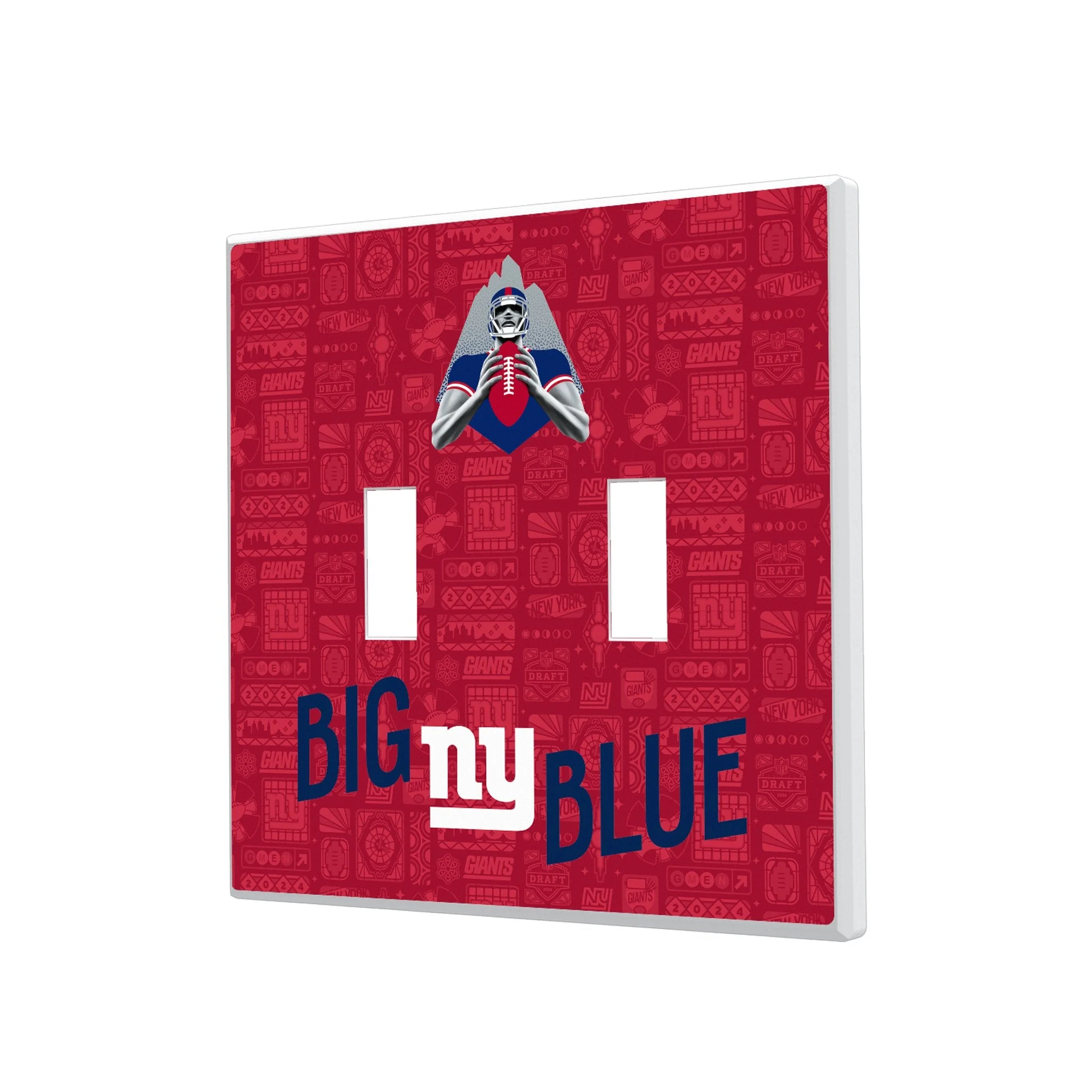 New York Giants 2024 Illustrated Limited Edition Hidden-Screw Light Switch Plate - Image 3