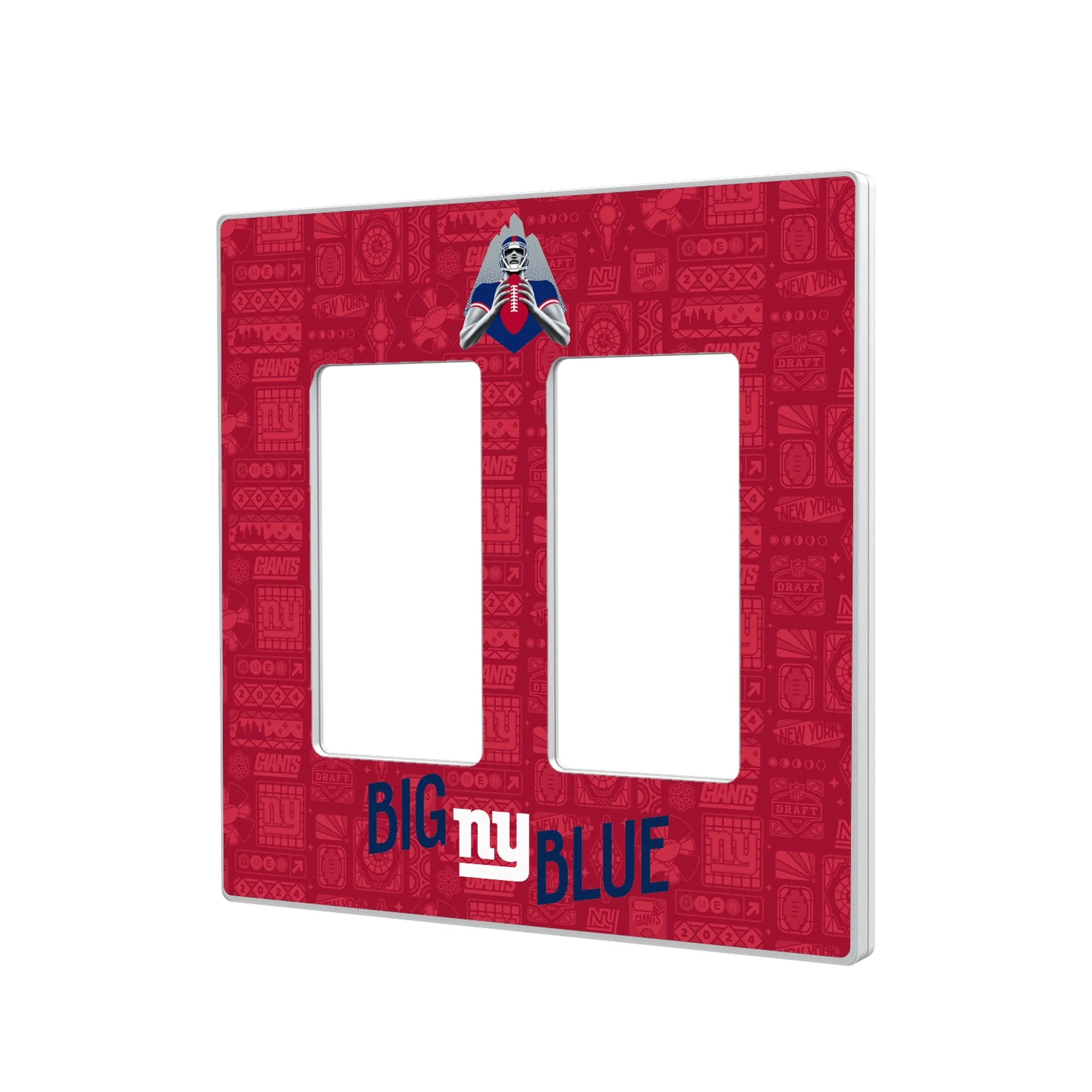New York Giants 2024 Illustrated Limited Edition Hidden-Screw Light Switch Plate - Image 4
