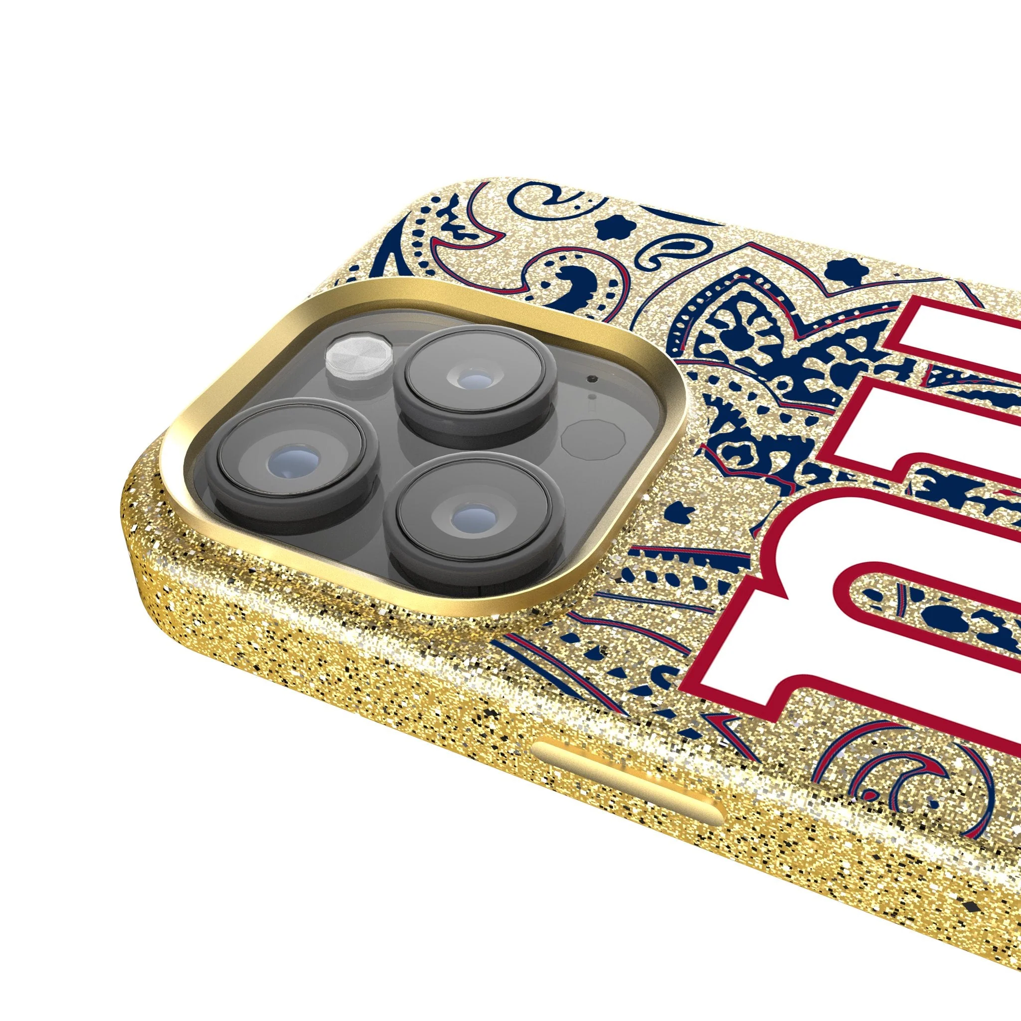 New York Giants Paisley Bling Phone Case - Image 4
