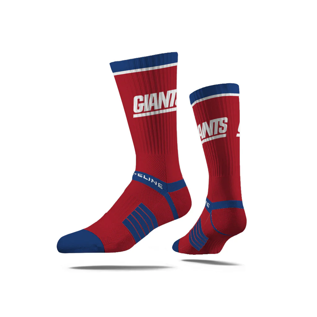 New York Giants Premium Knit Crew Fan Logo Red Socks