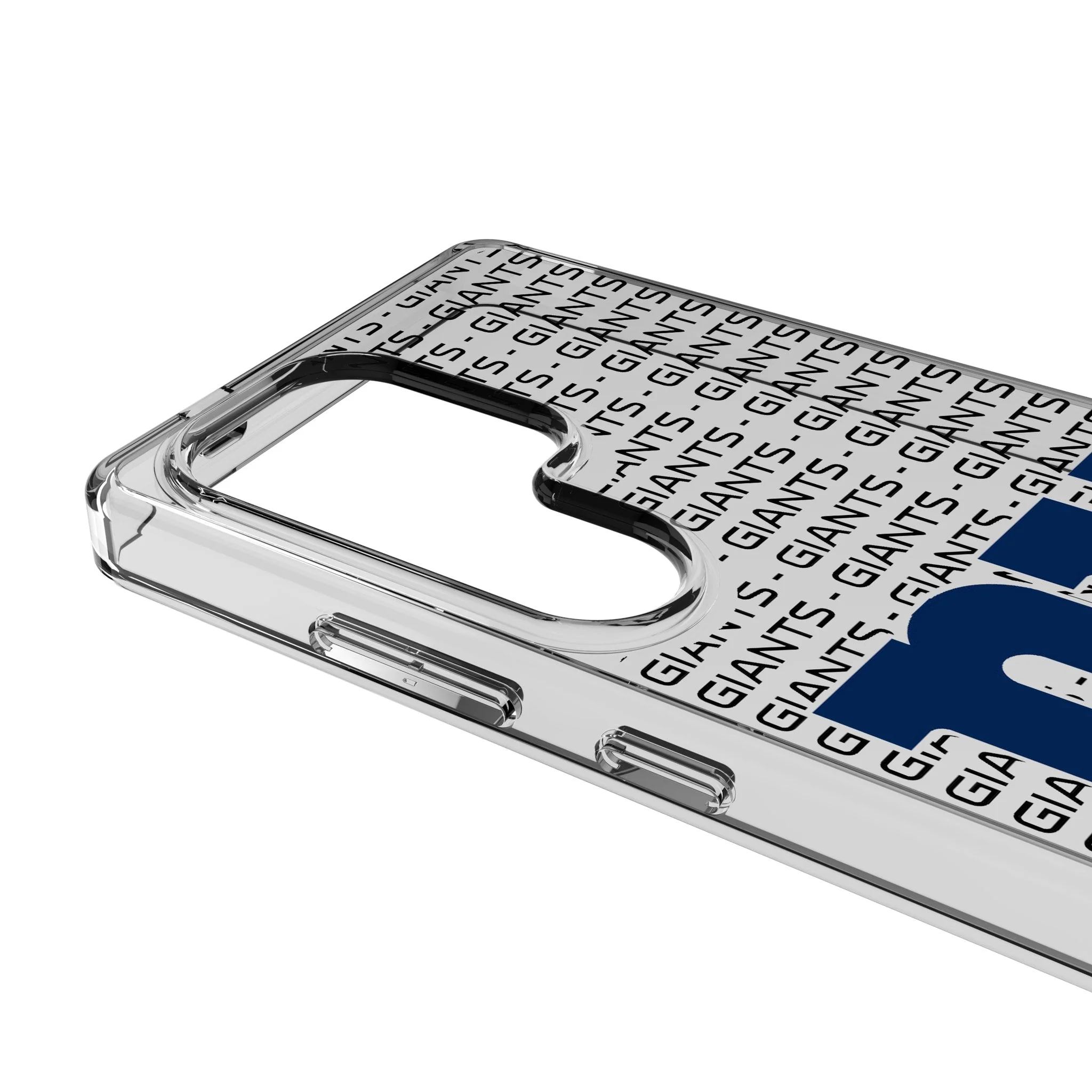 New York Giants Text Backdrop Clear Phone Case for Samsung Galaxy - Image 3