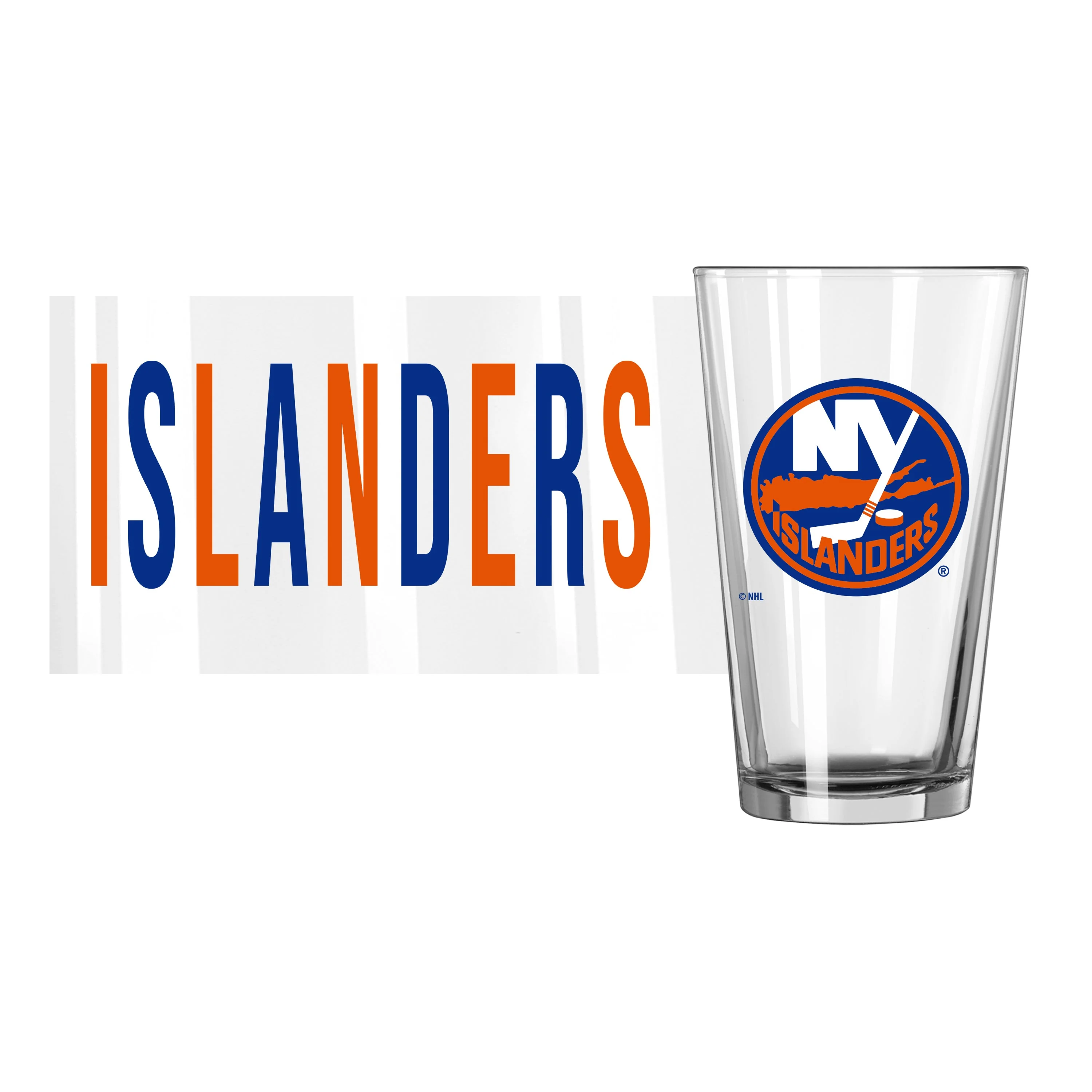 New York Islanders 16oz Overtime Pint Glass - Image 2
