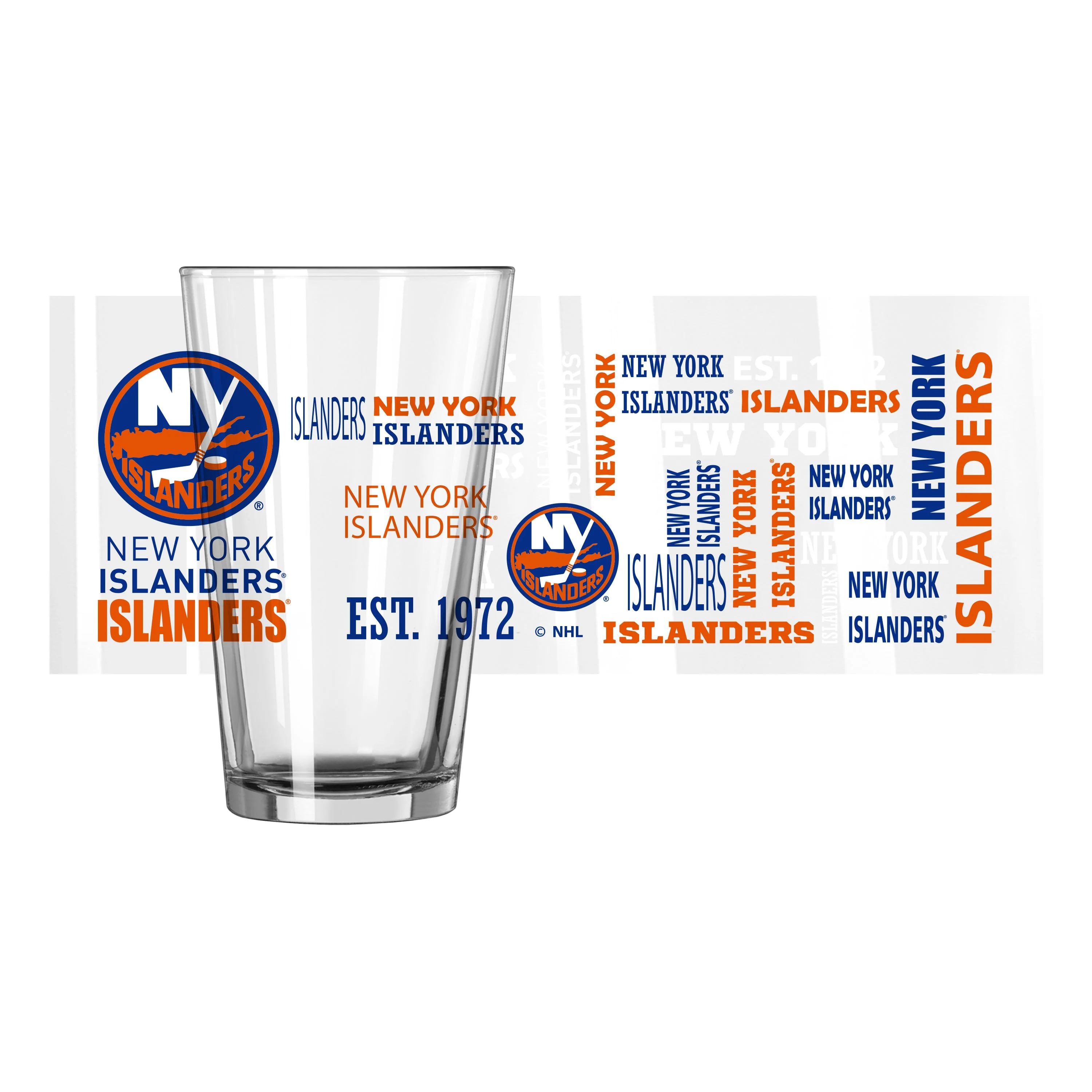 New York Islanders 16oz Spirit Pint Glass - Image 2