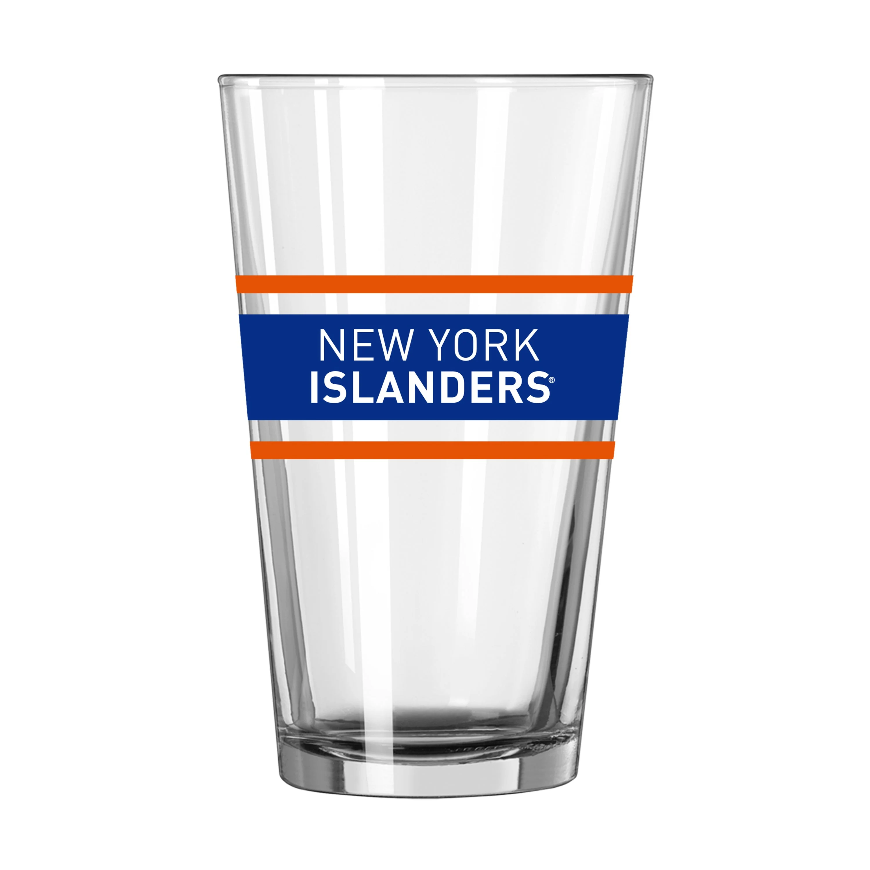 New York Islanders 16oz Stripe Pint Glass - Image 2