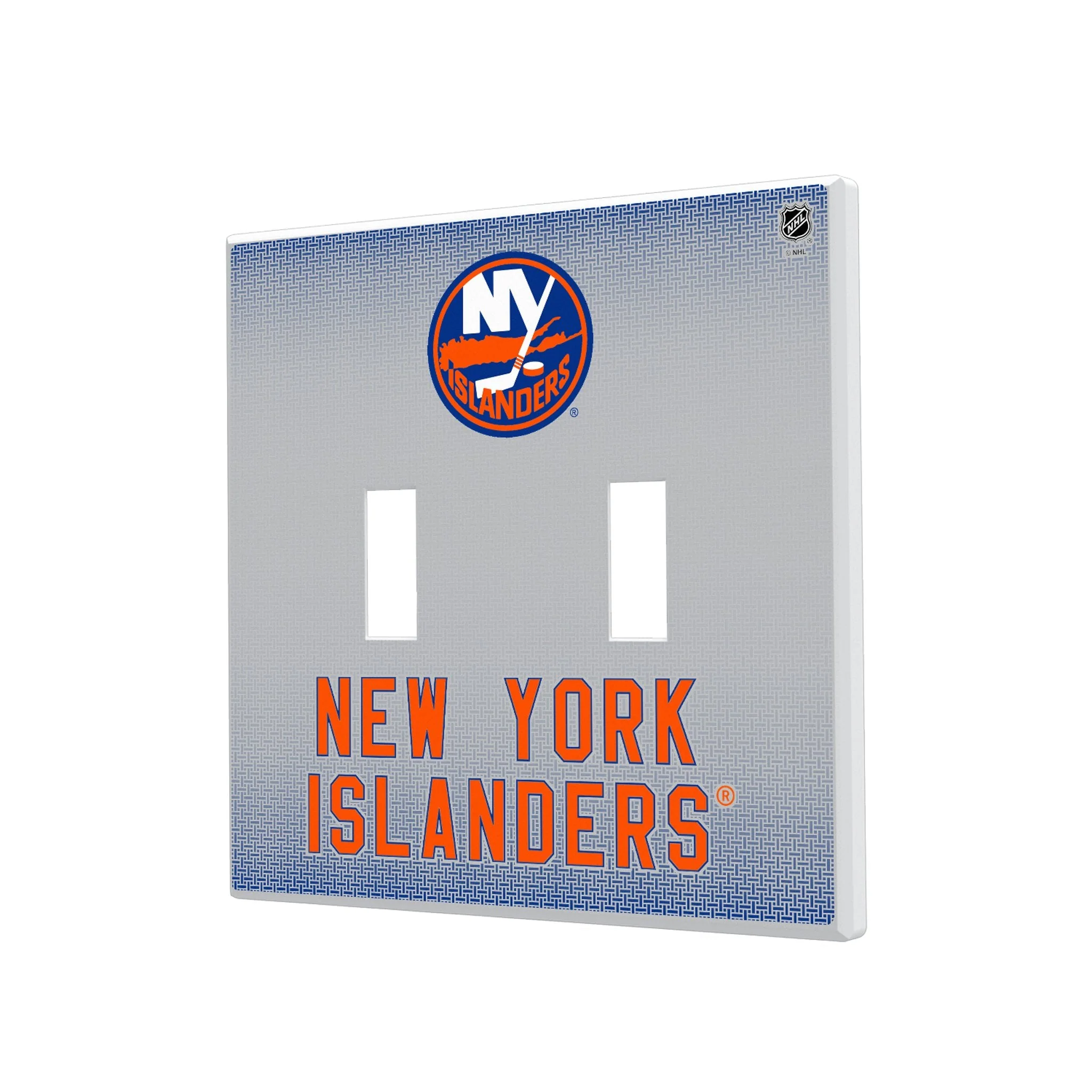 New York Islanders Linen Hidden-Screw Light Switch Plate - Image 3