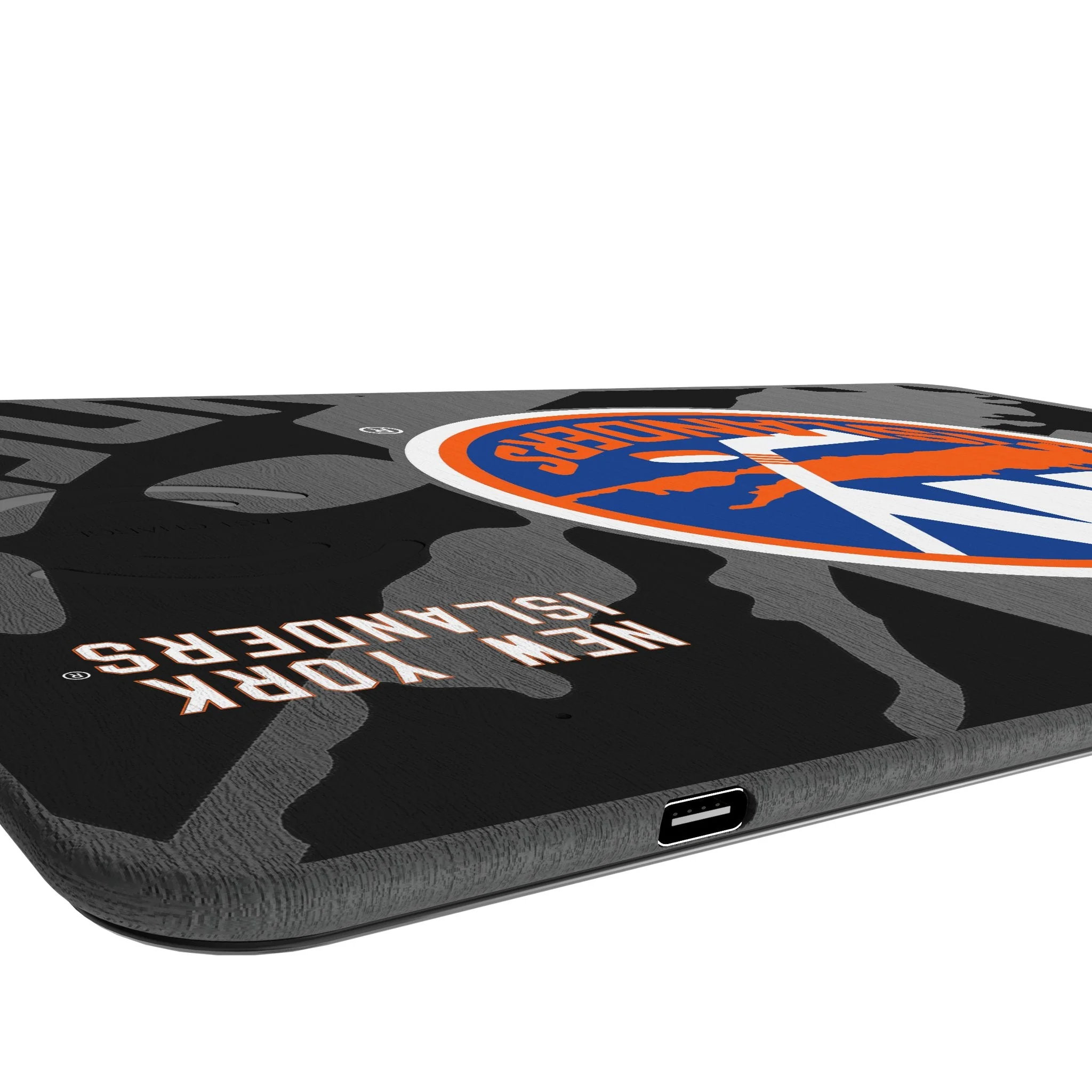 New York Islanders Monocolor Tilt 15-Watt Wireless Charger and Mouse Pad - Image 3