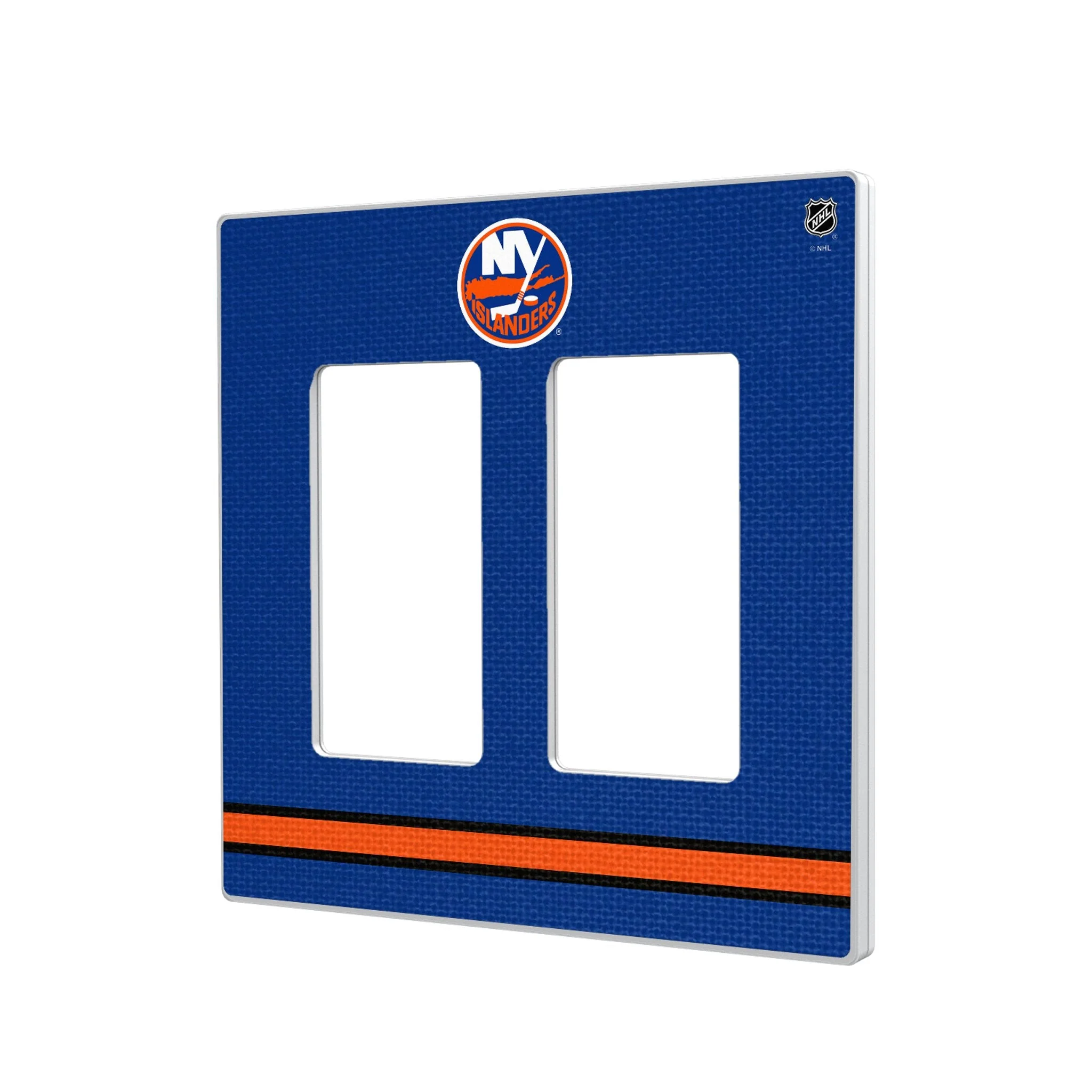 New York Islanders Stripe Hidden-Screw Light Switch Plate - Image 4
