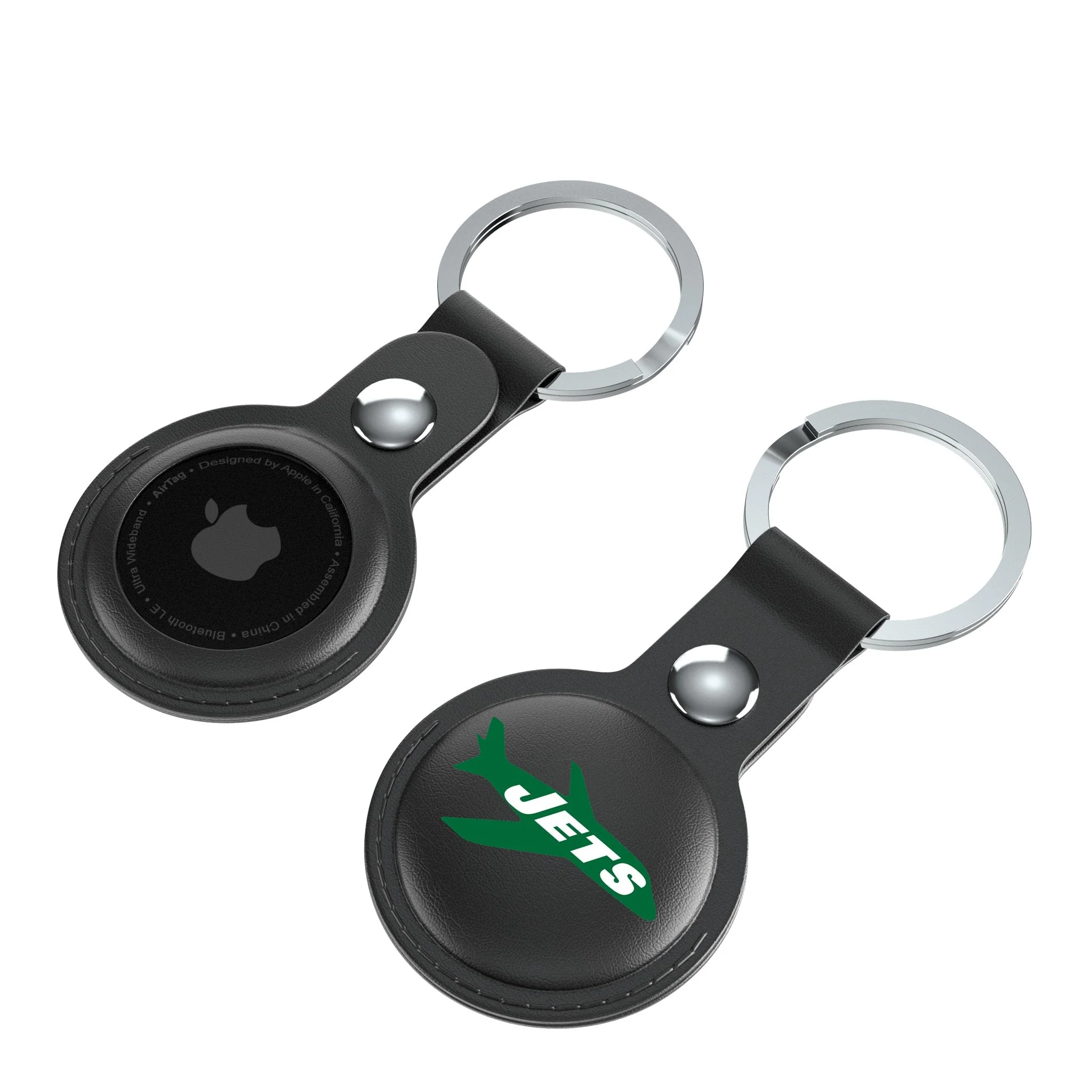 New York Jets 1963 Historic Collection Insignia Black Airtag Holder 2-Pack - Image 4
