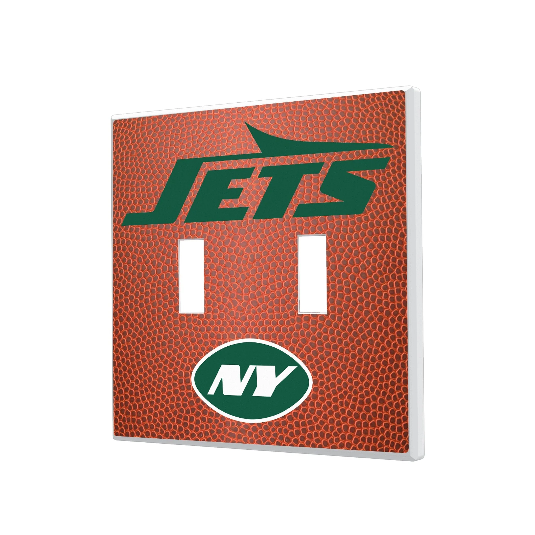 New York Jets Football Hidden-Screw Light Switch Plate - Image 3