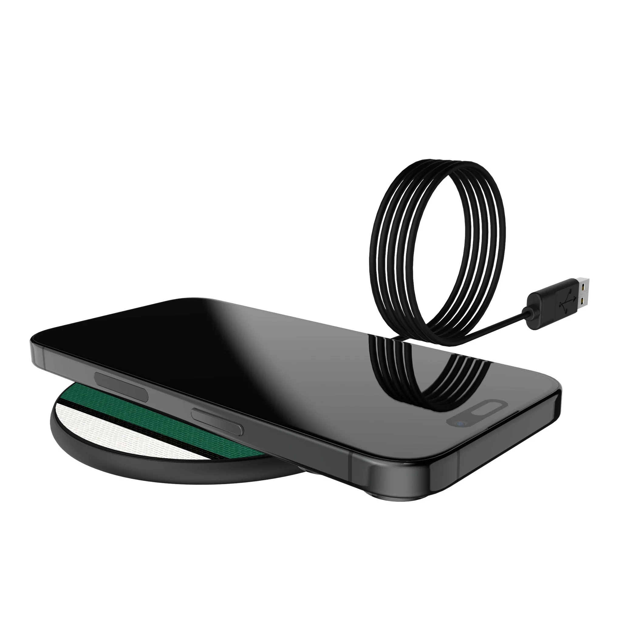 New York Jets Stripe 15-Watt Wireless Charger - Image 5